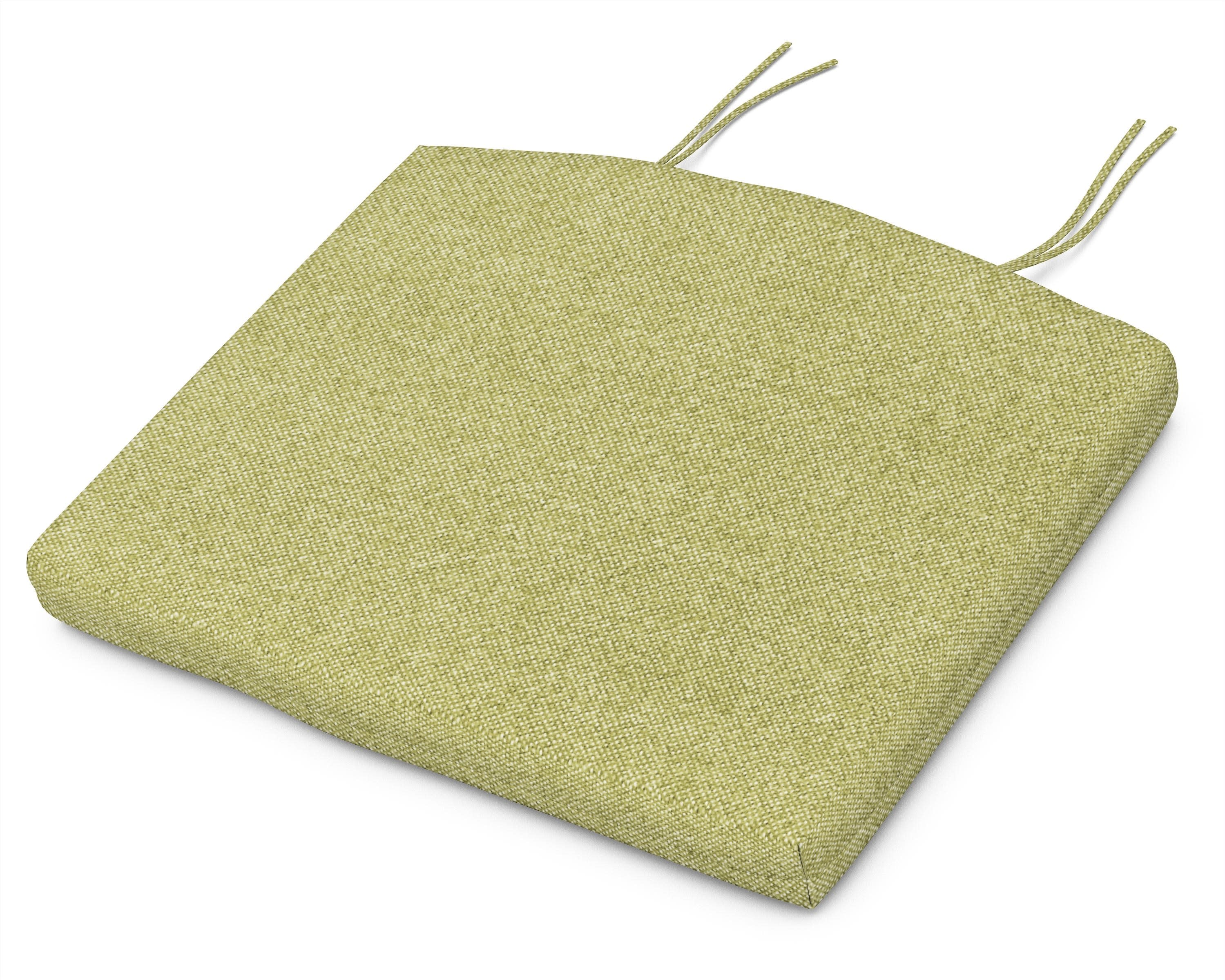 Seat Cushion - 18"D x 22"W x 2.5"H in Chartreuse Boucle