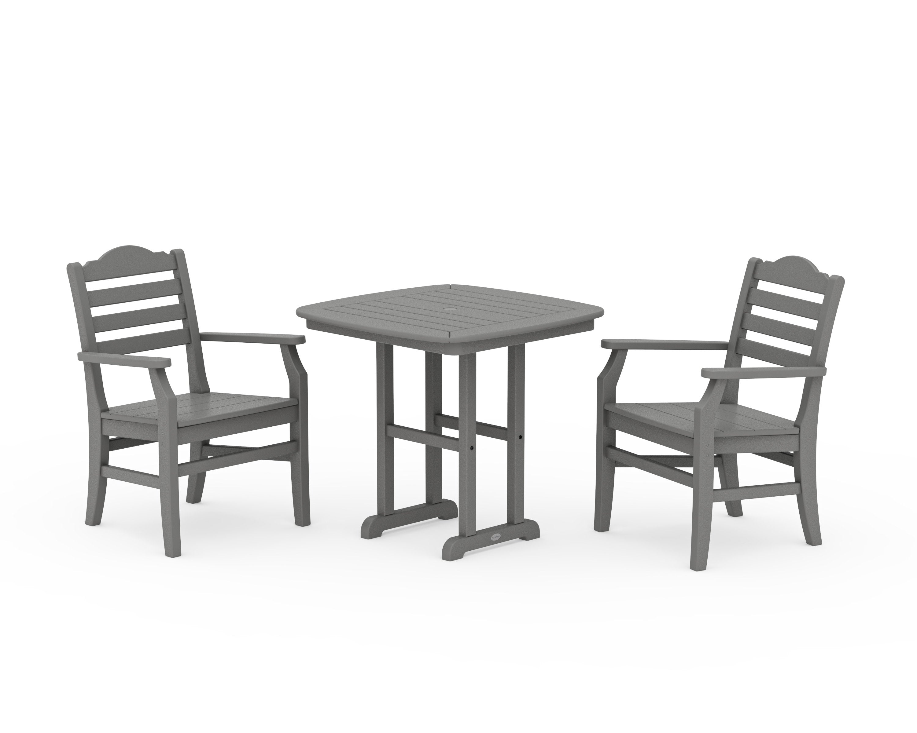 Savannah 3-Piece Dining Set in Slate Grey