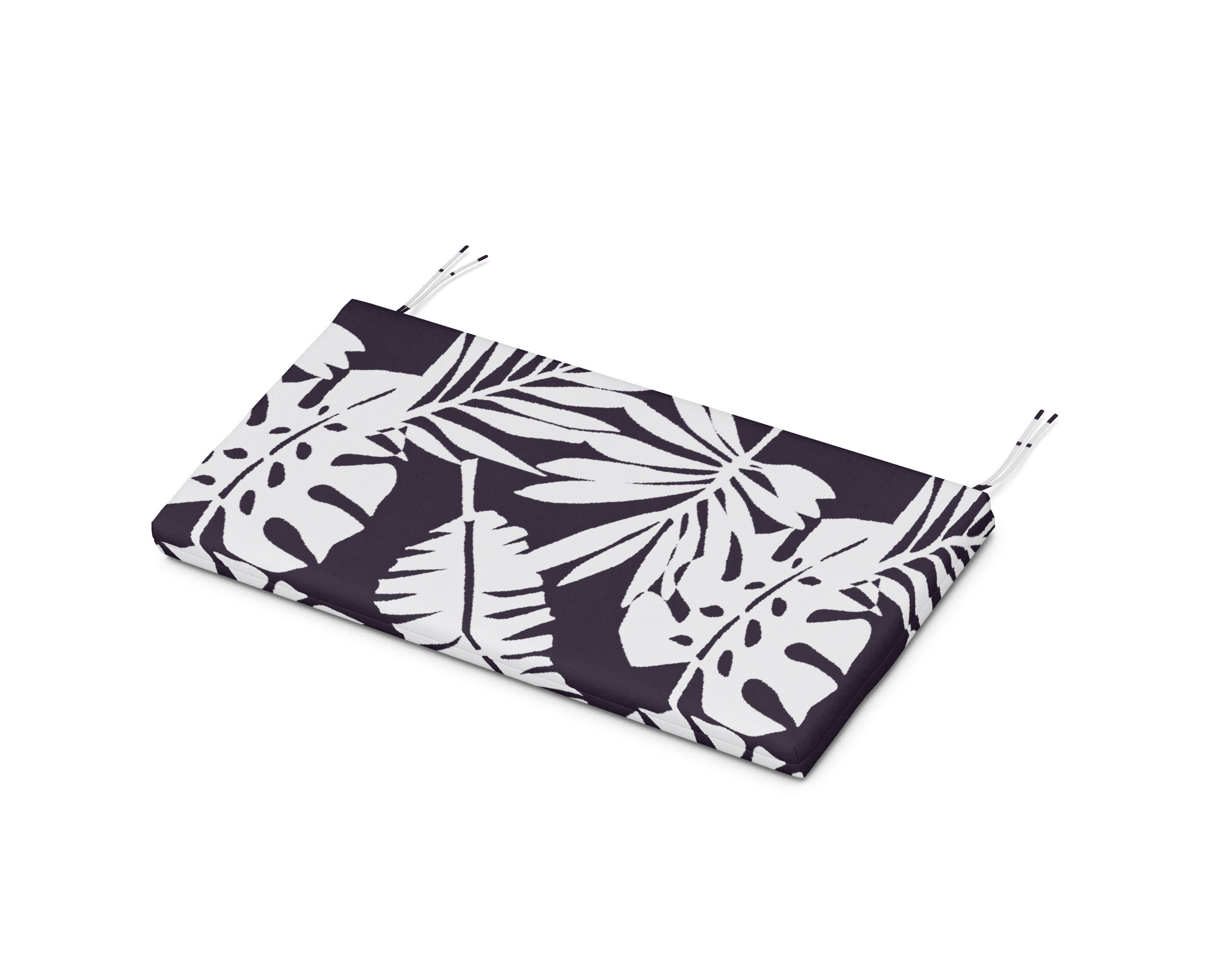Kids Bench Seat Pad in Leaf Navy