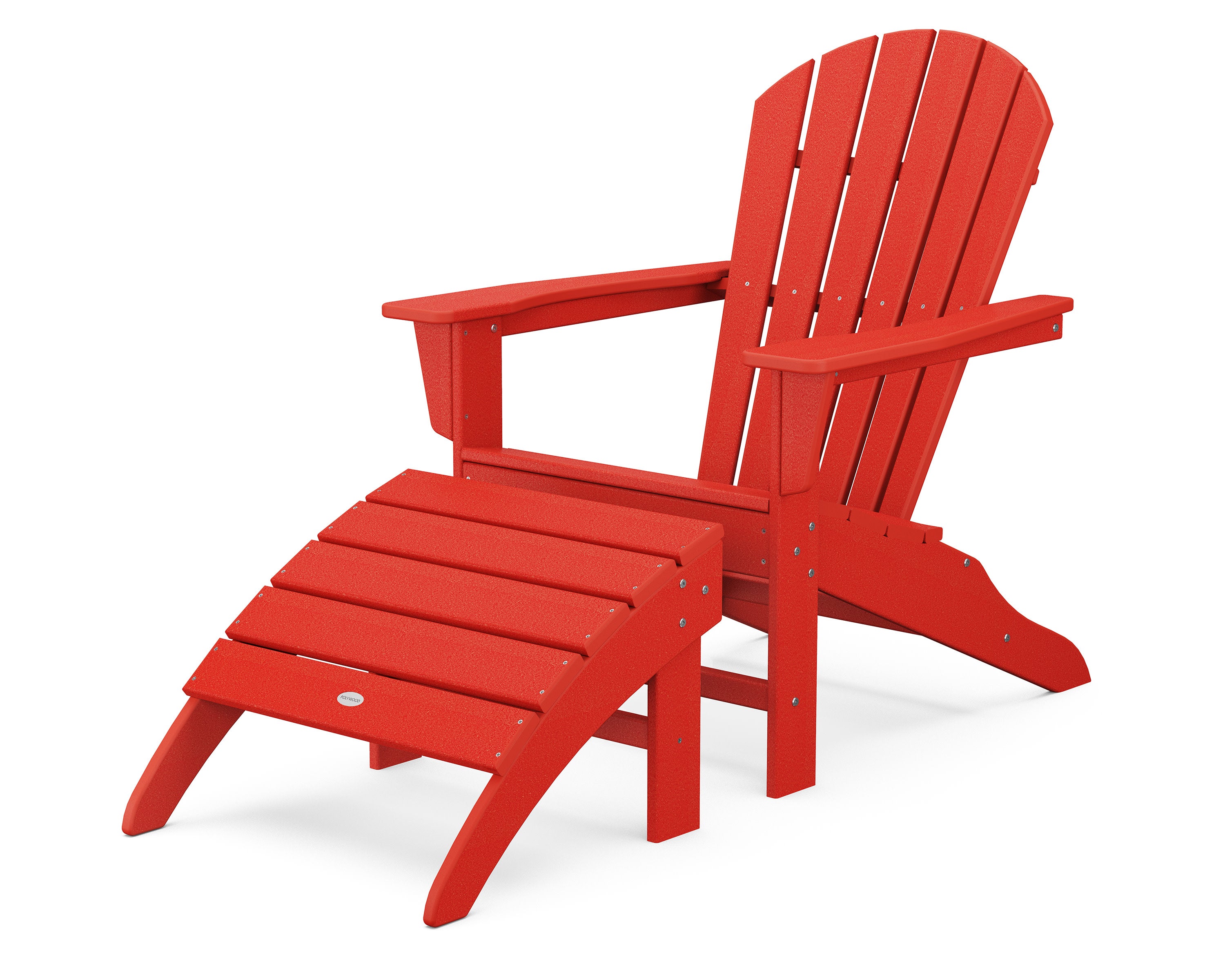 South Beach Adirondack 2-Piece Set in Sunset Red