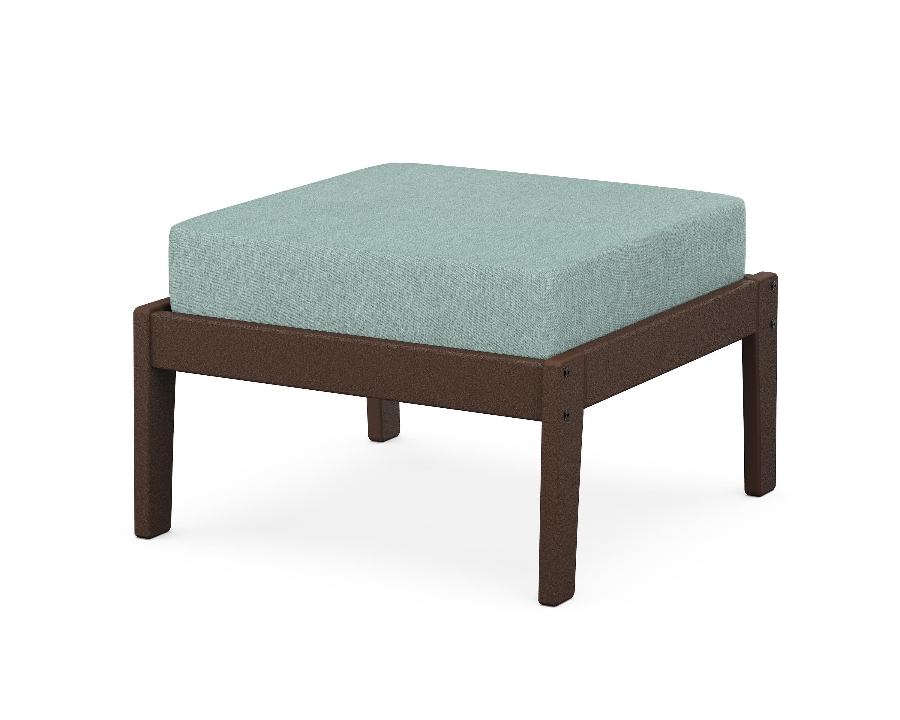 Deep Seating Ottoman in Mahogany / Glacier Spa