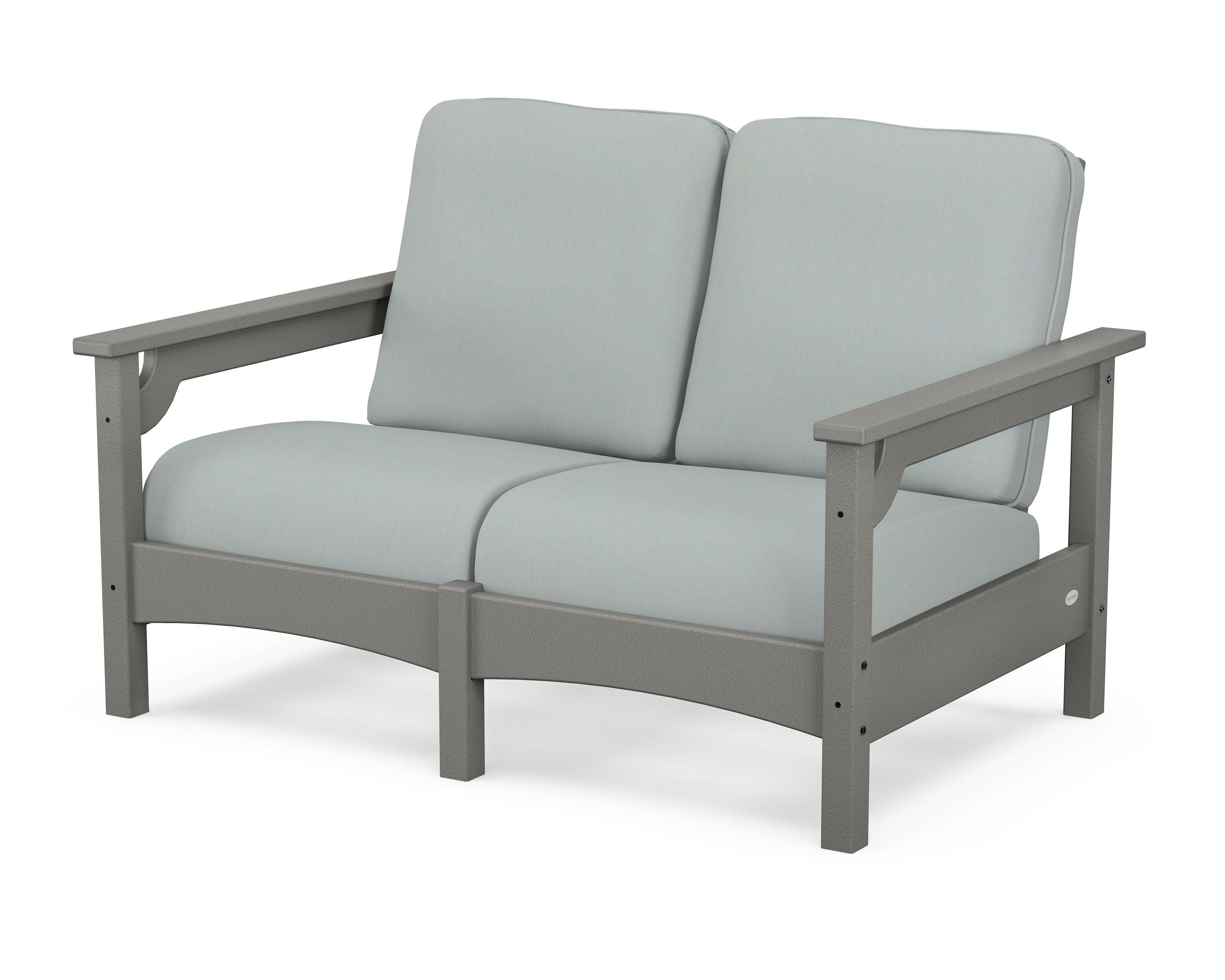 Club Loveseat in Slate Grey / Spa
