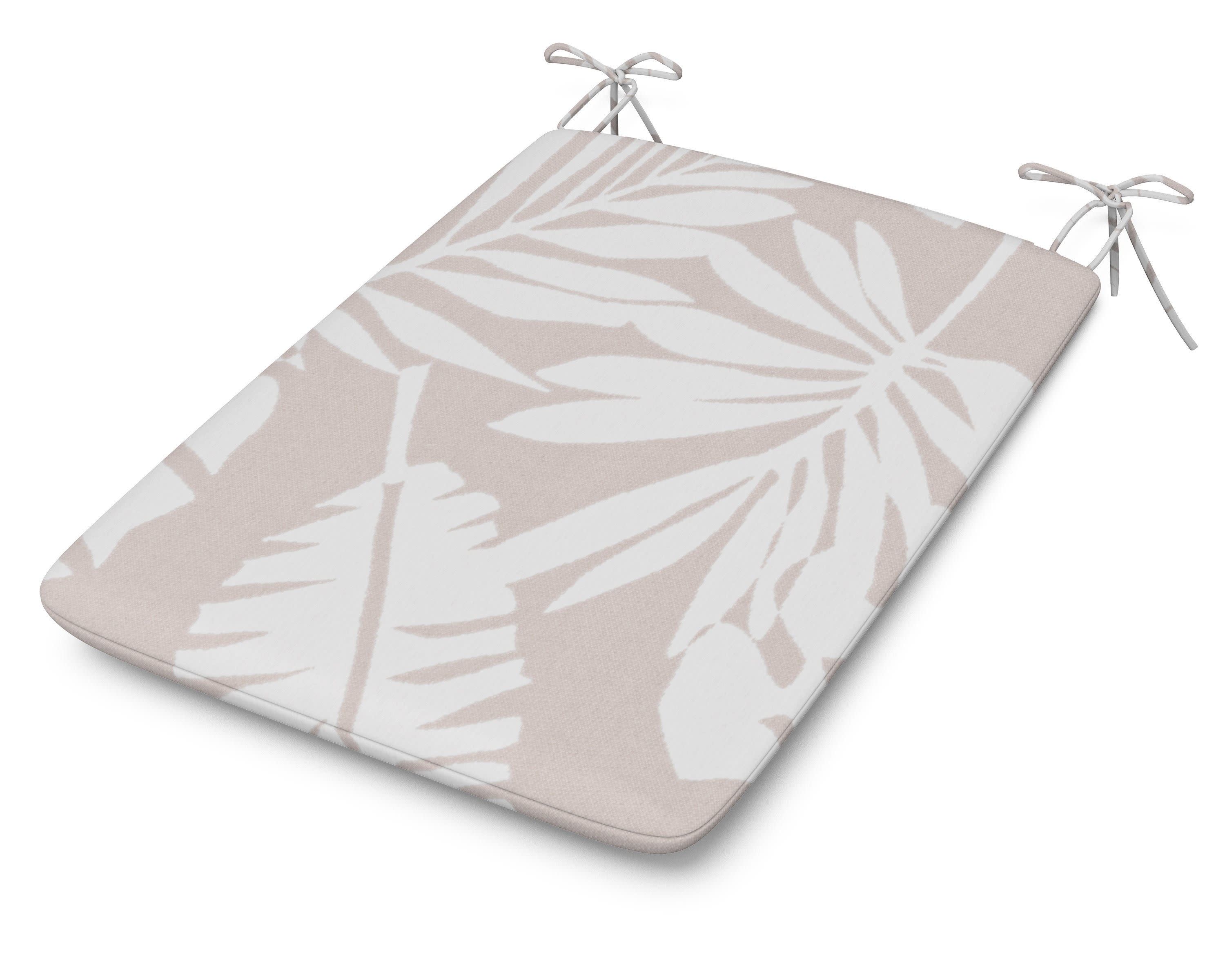 1100 Plaza Seat Pad in Leaf Dune Burlap