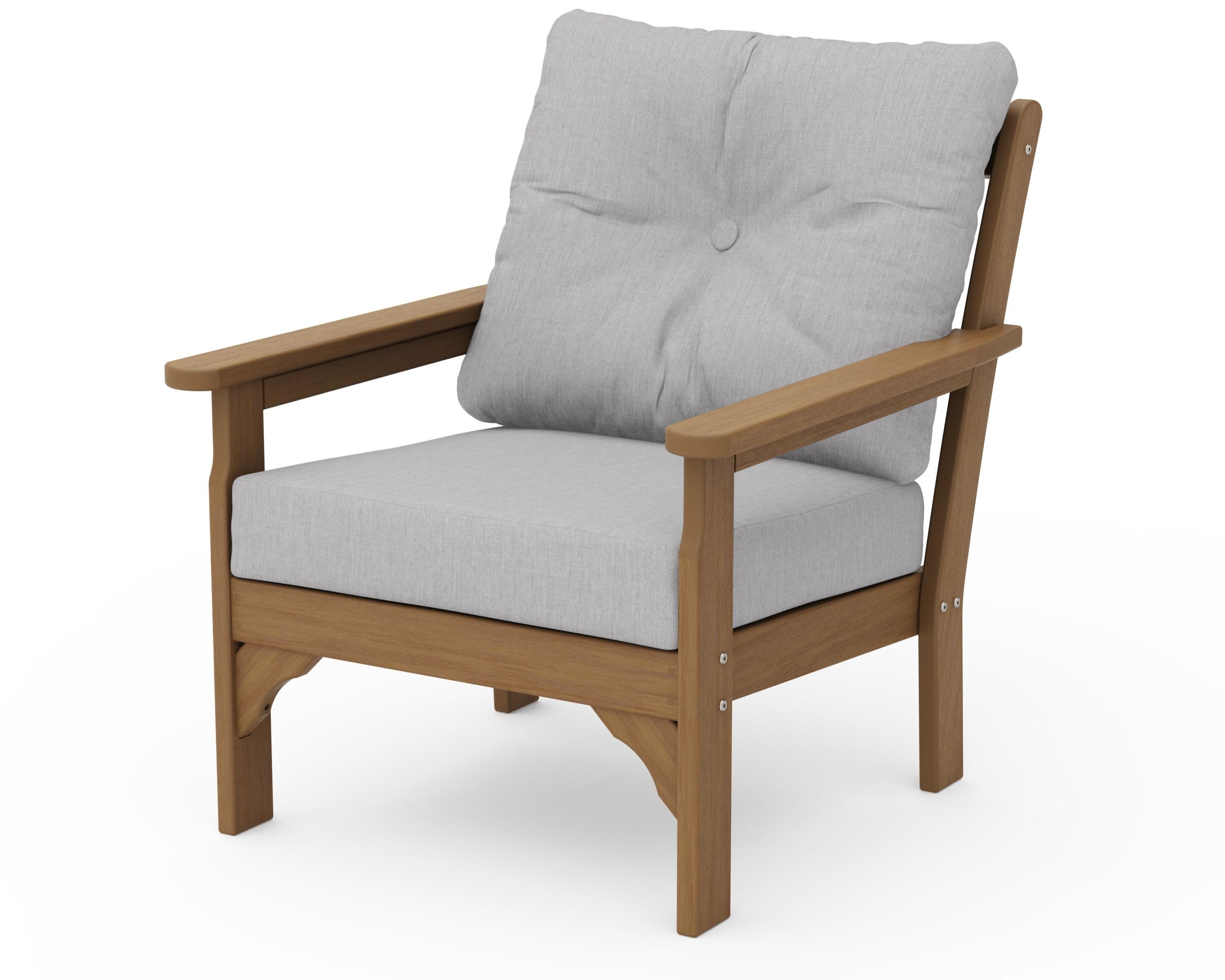 Vineyard Deep Seating Chair in Natural / Granite