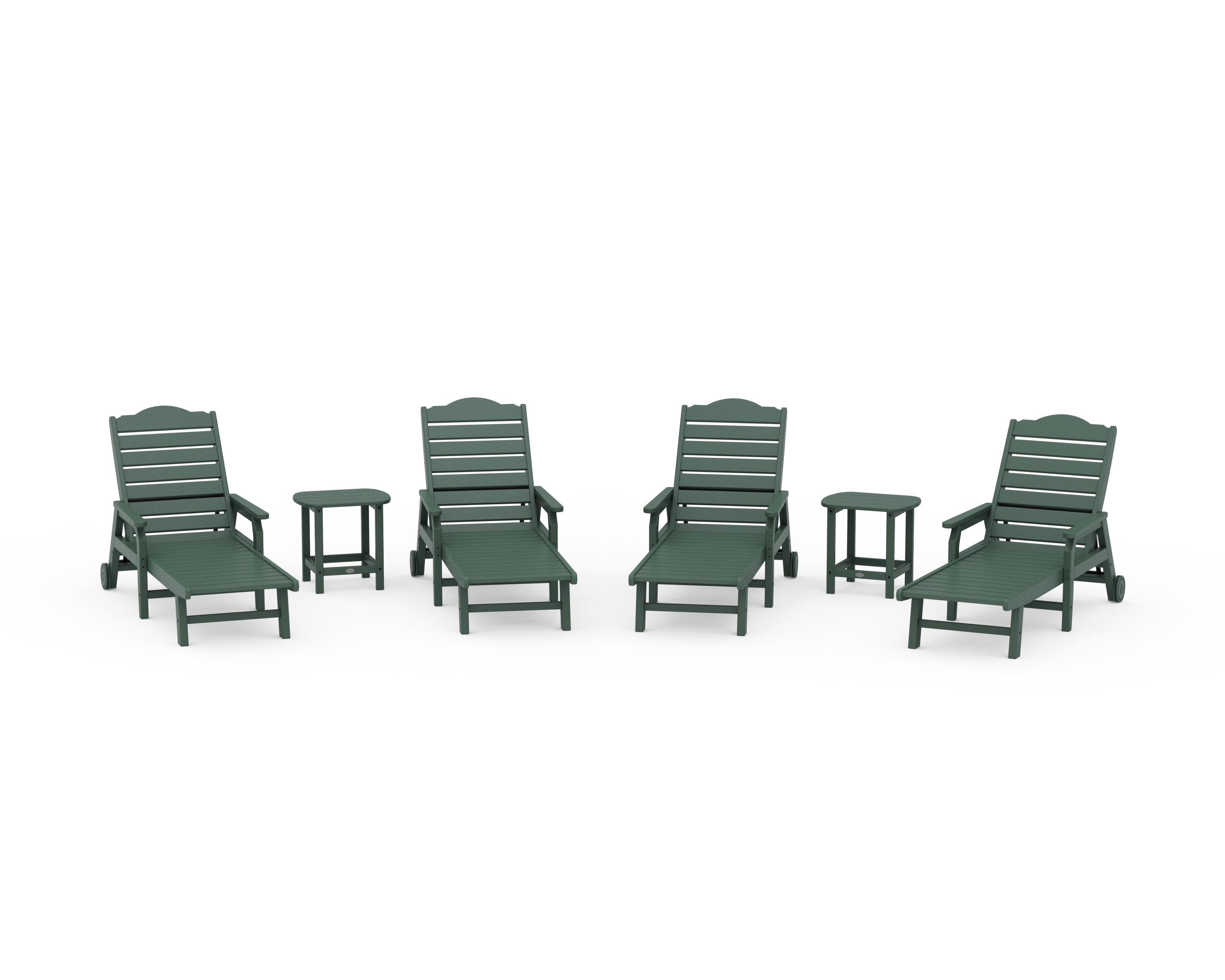6-Piece Savannah Chaise Lounge Set in Green