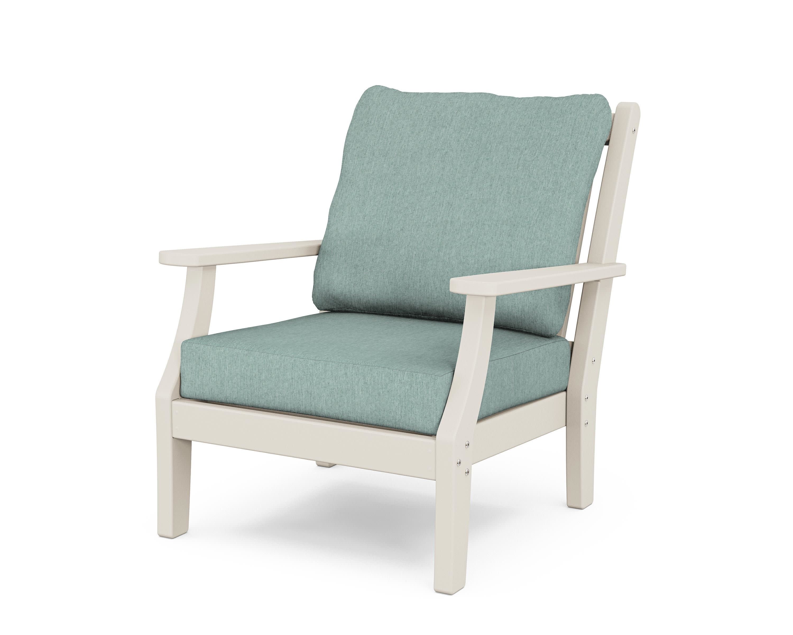 Wovendale Deep Seating Chair in Sand / Glacier Spa