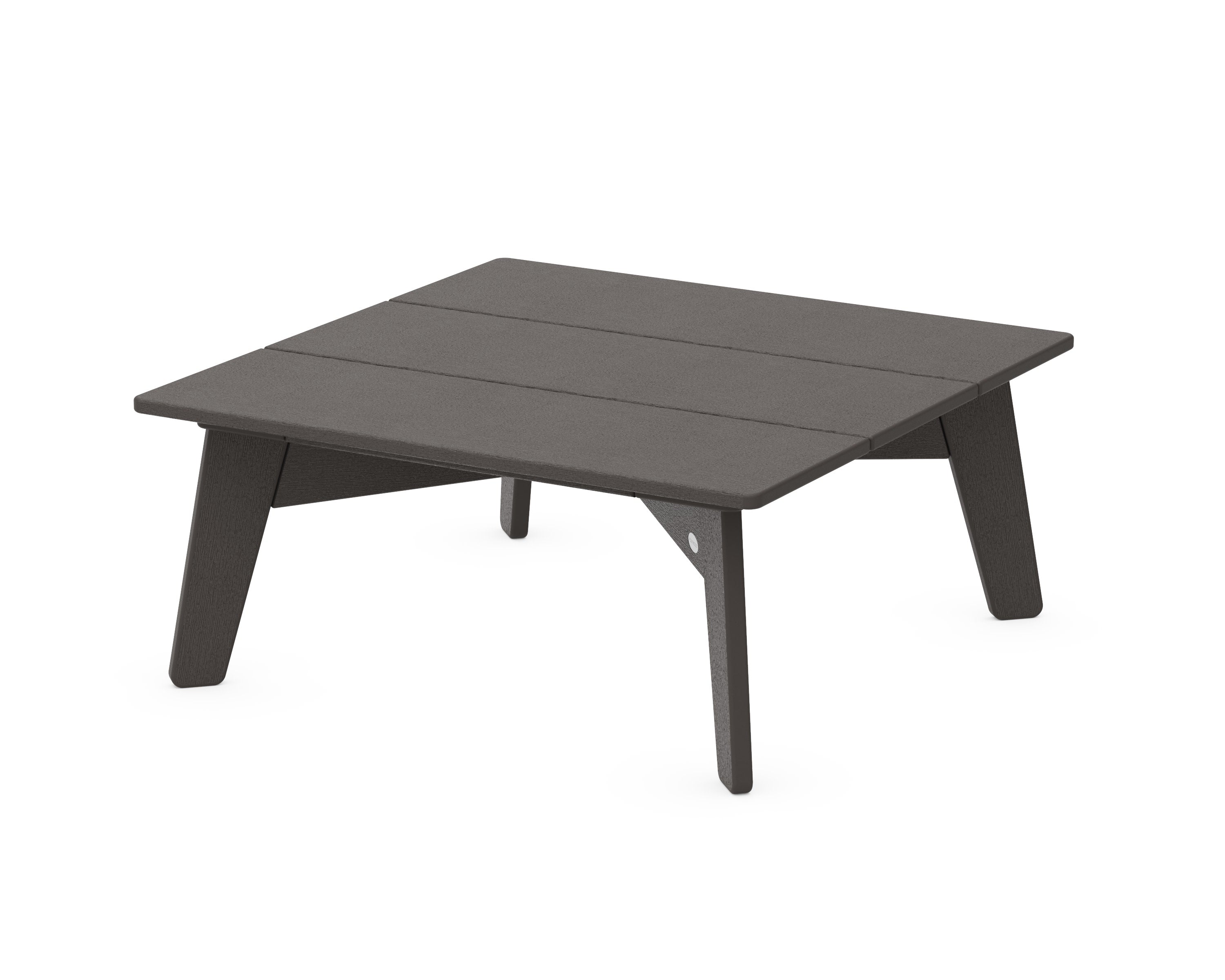Riviera Modern Conversation Table in Vintage Coffee