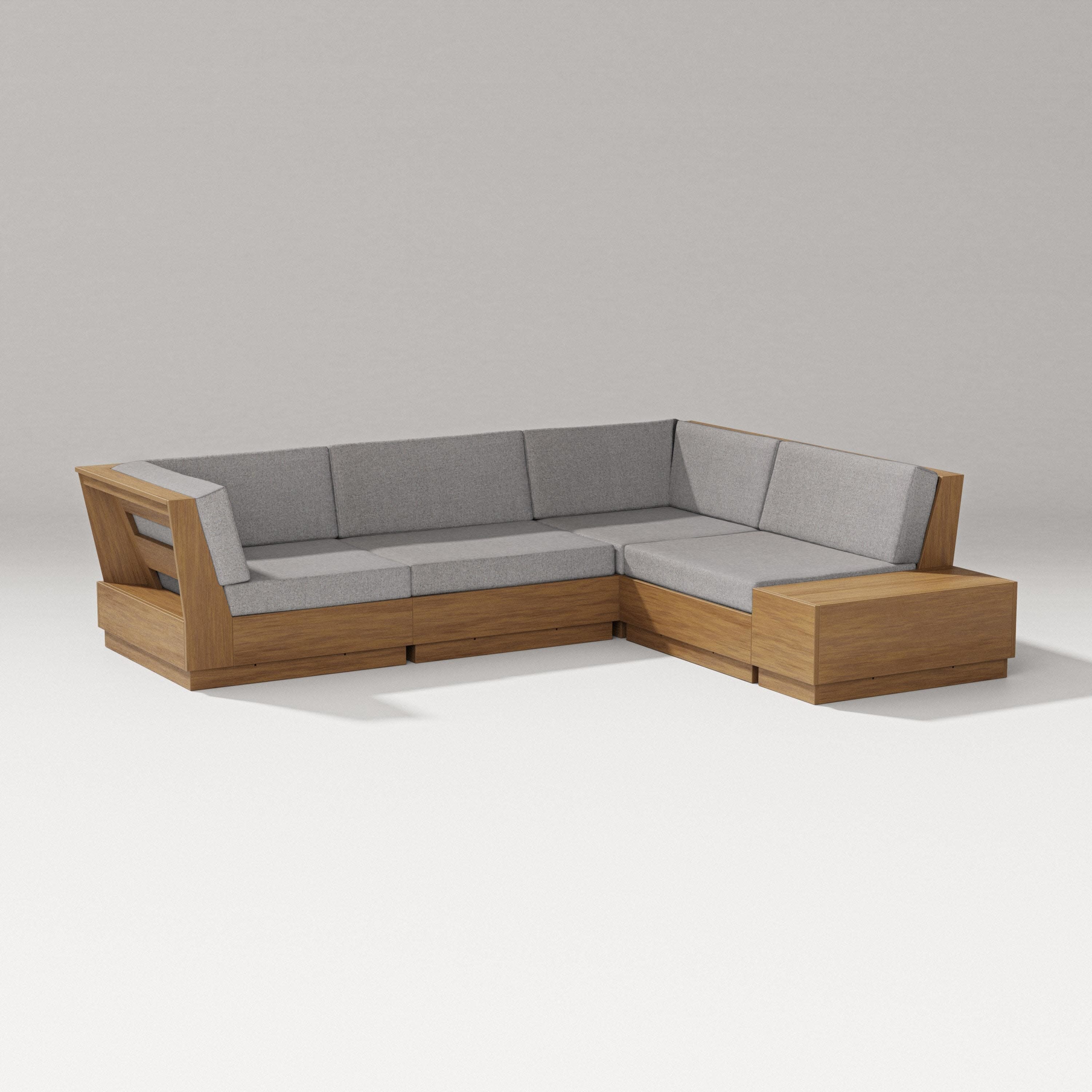 Elevate Corner Sectional in Natural / Grey Mist