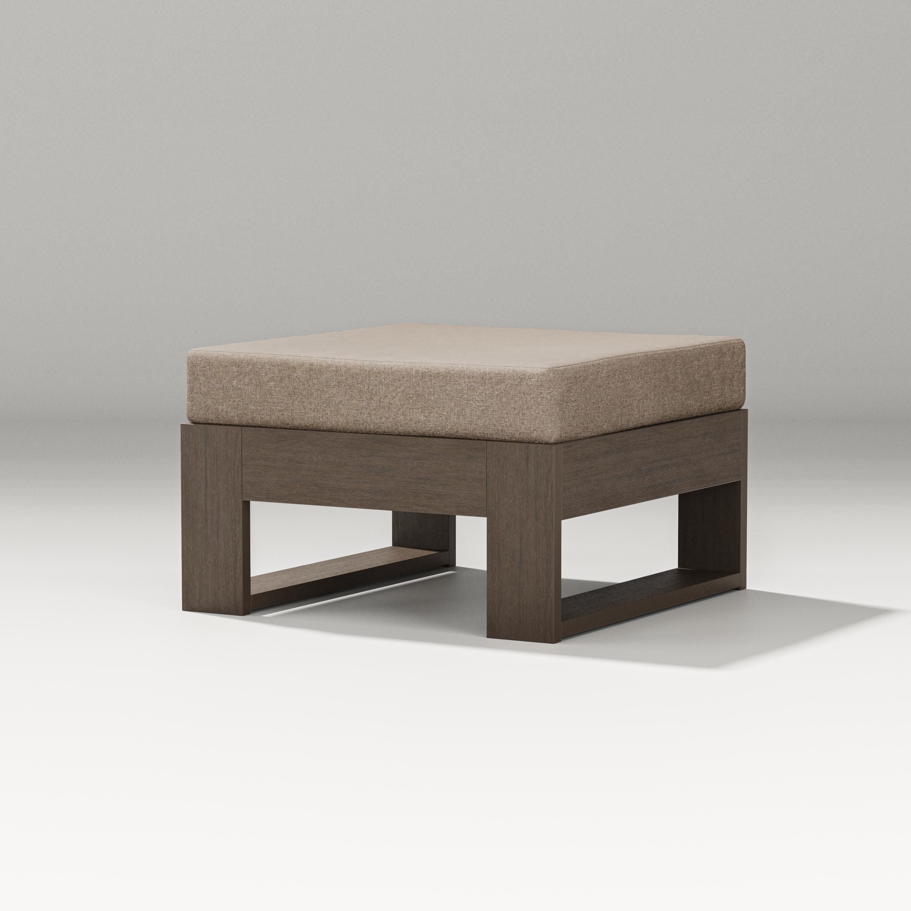 Latitude Lounge Ottoman in Kona / Spiced Burlap