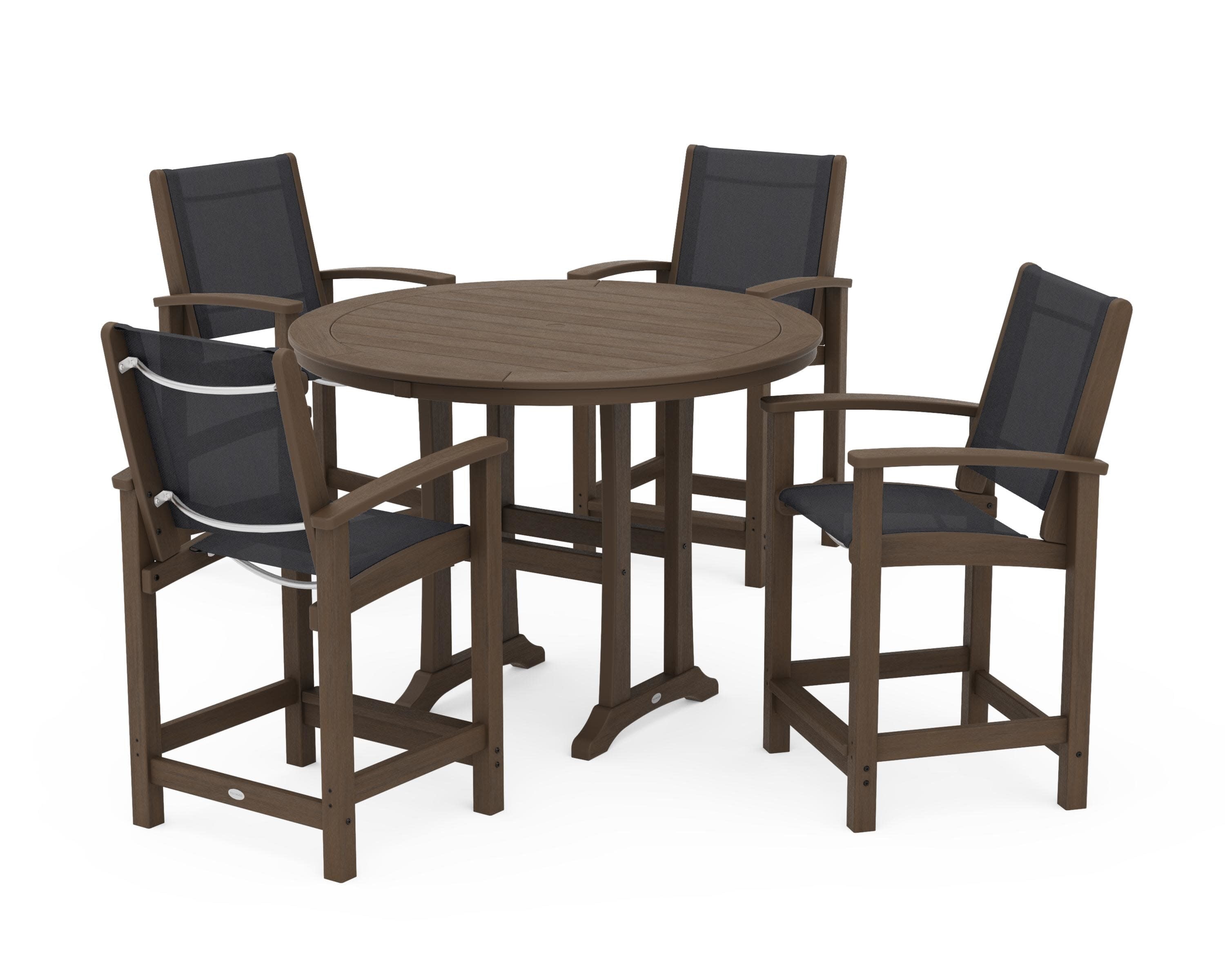 Coastal 5-Piece Counter Set in Kona / Black Sling