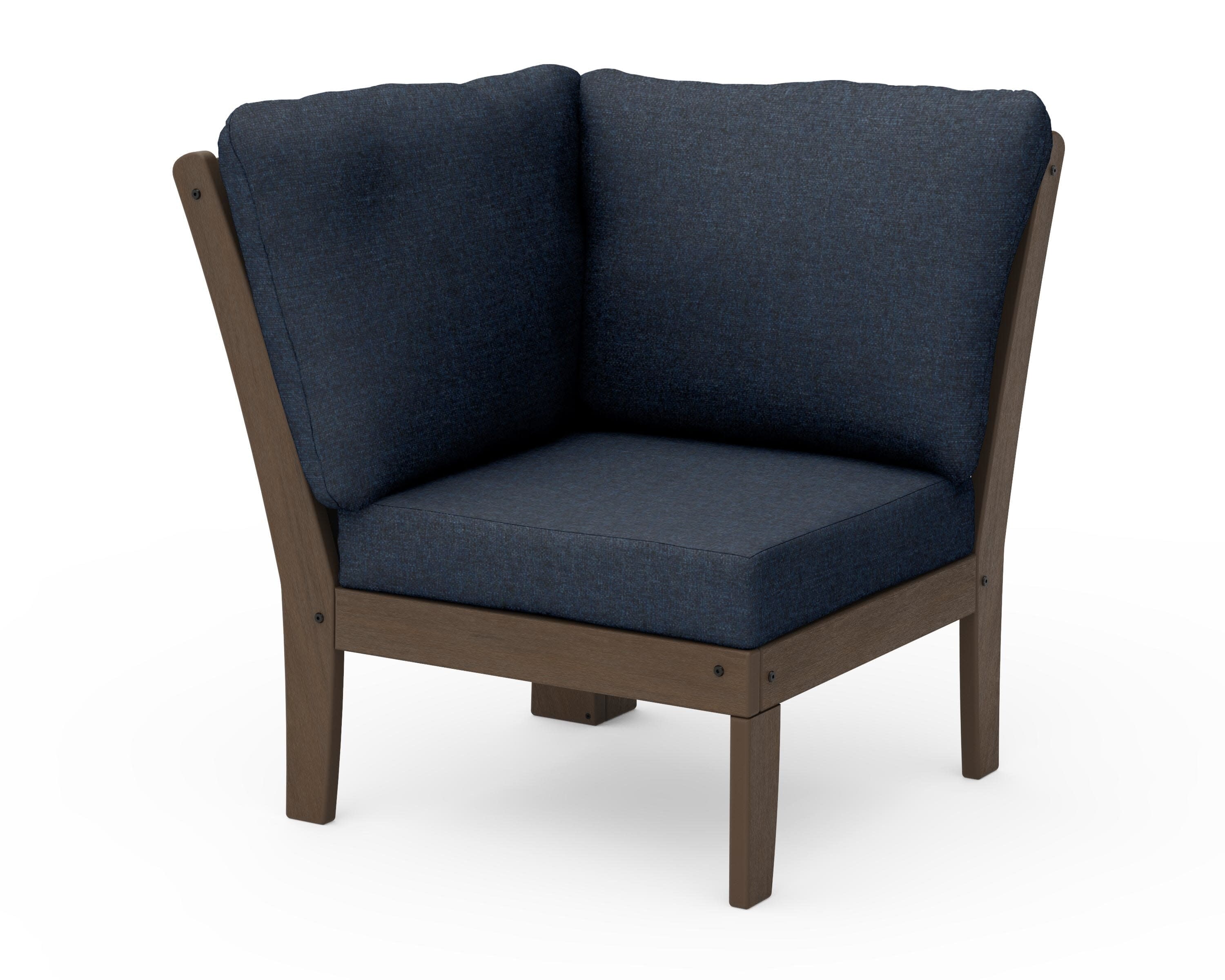 Braxton Modular Corner Chair in Kona / Marine Indigo