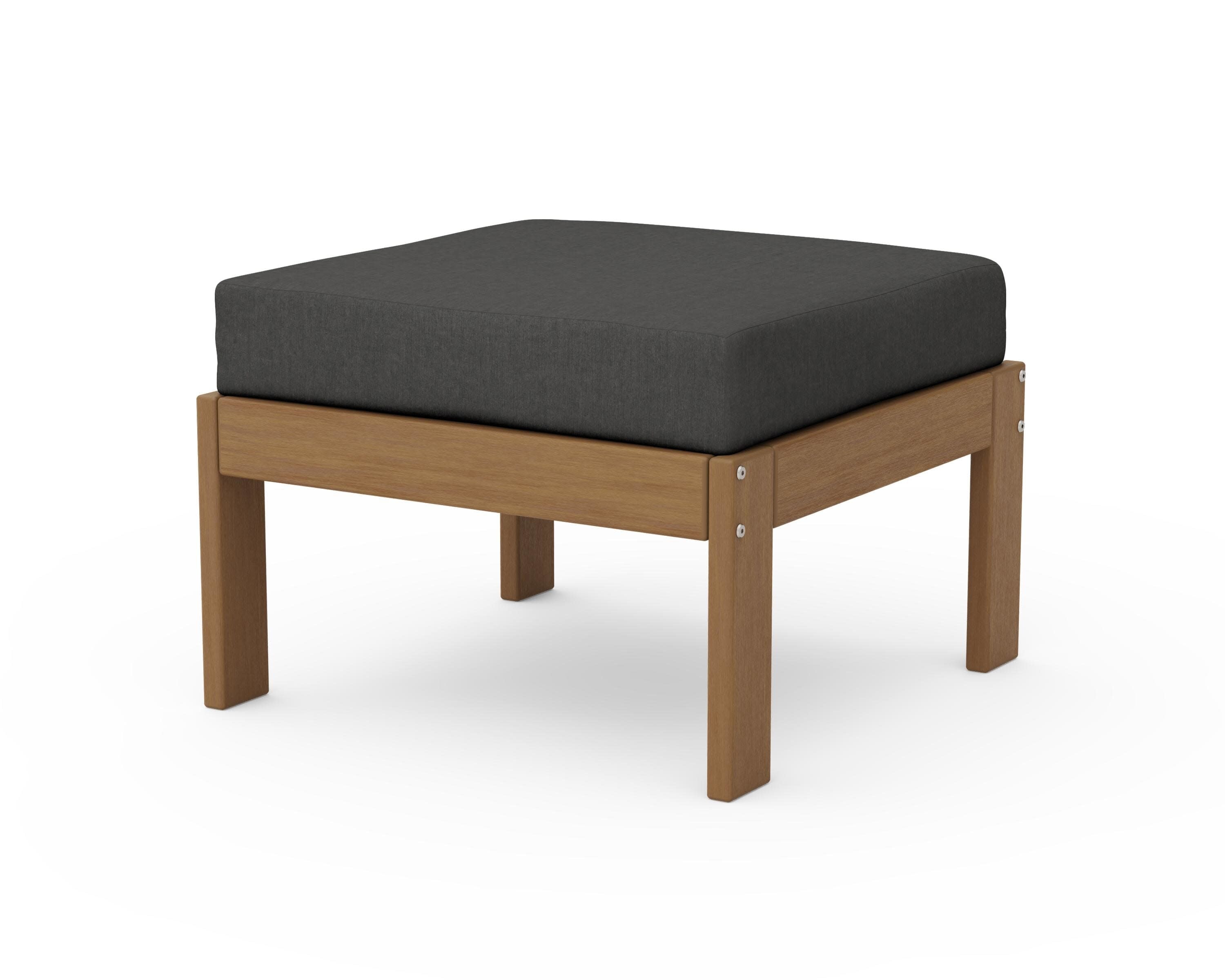 Vineyard Modular Ottoman in Natural / Spectrum Carbon