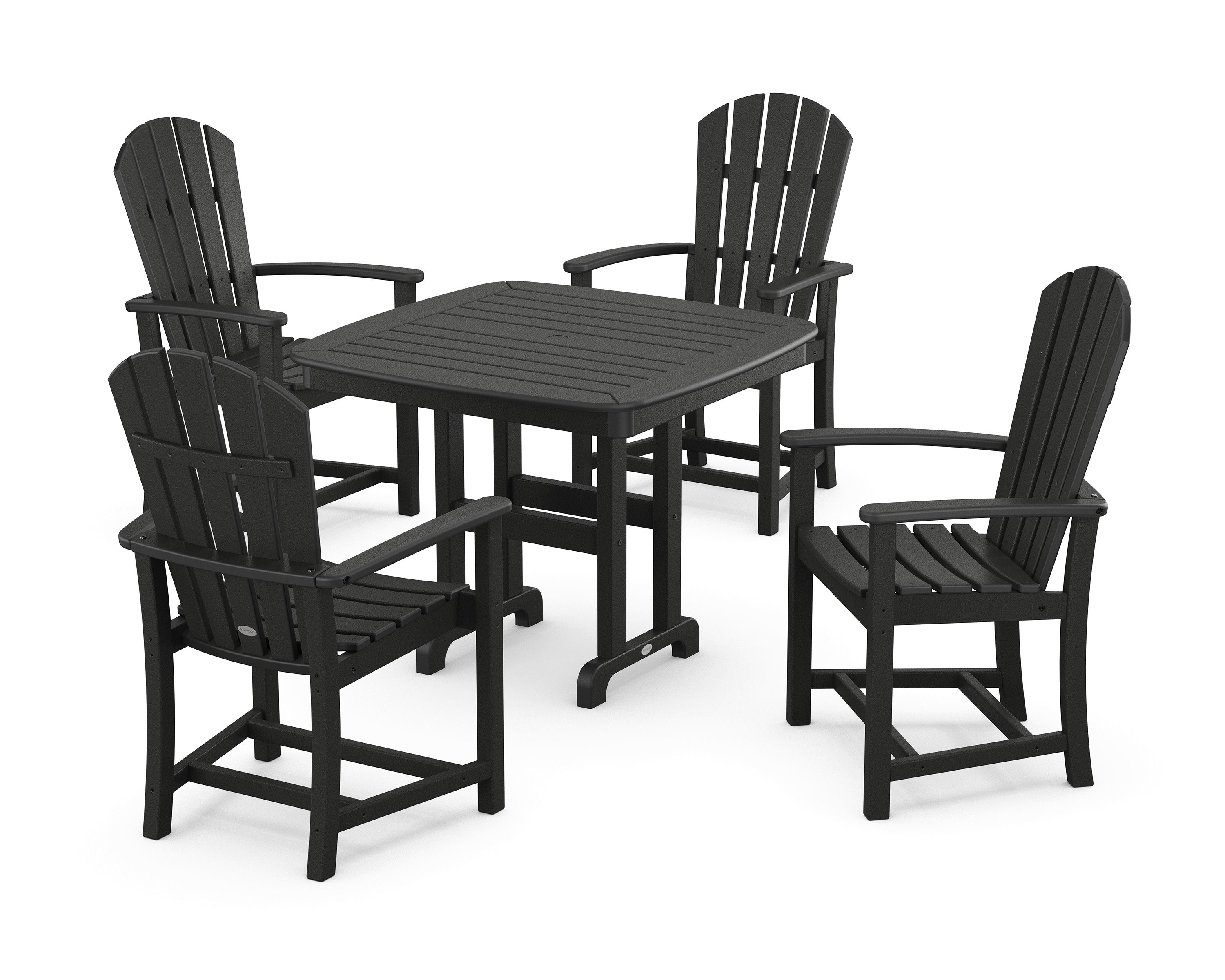 Palm Coast 5-Piece Dining Set in Black