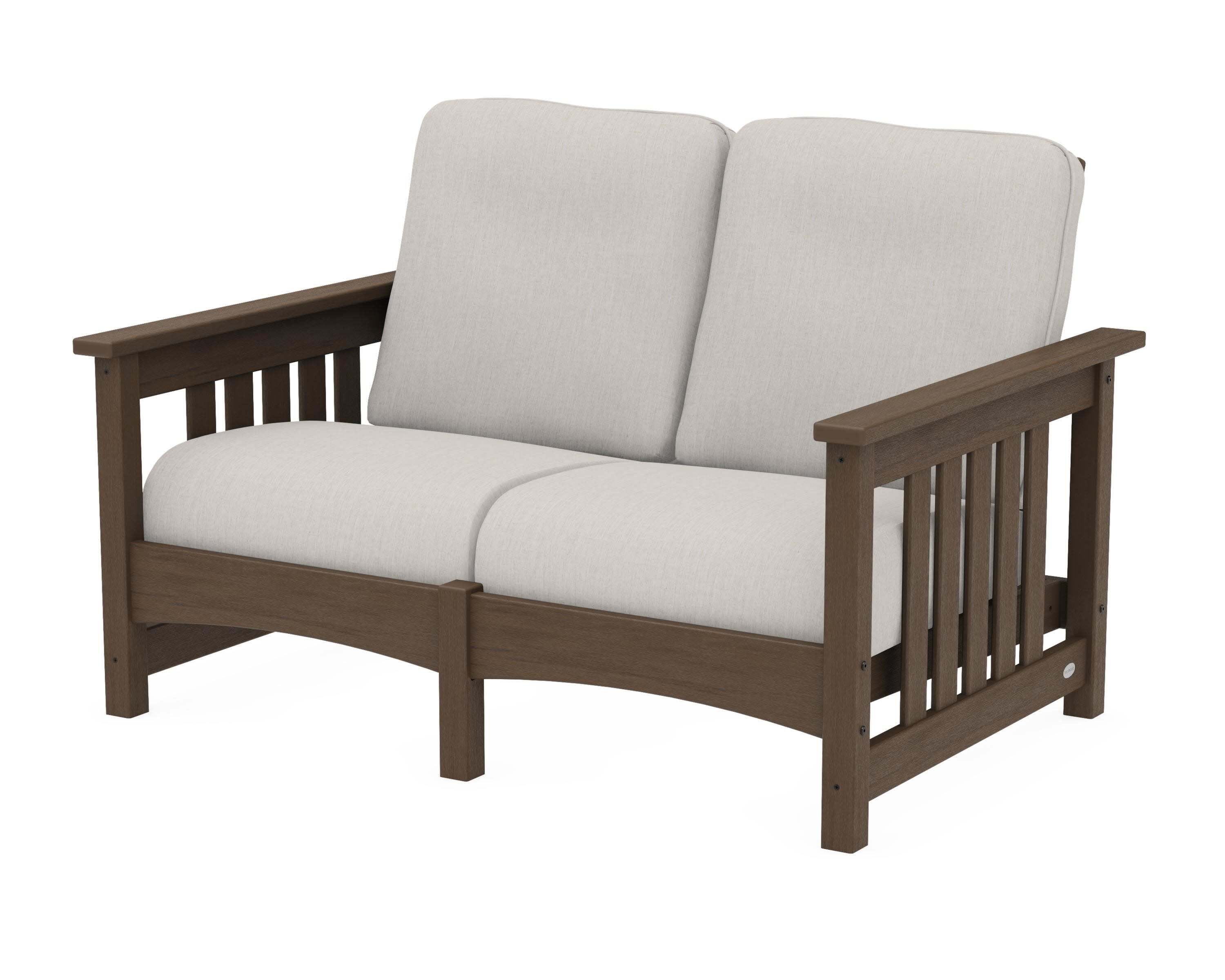 Club Mission Loveseat in Kona / Cast Ash