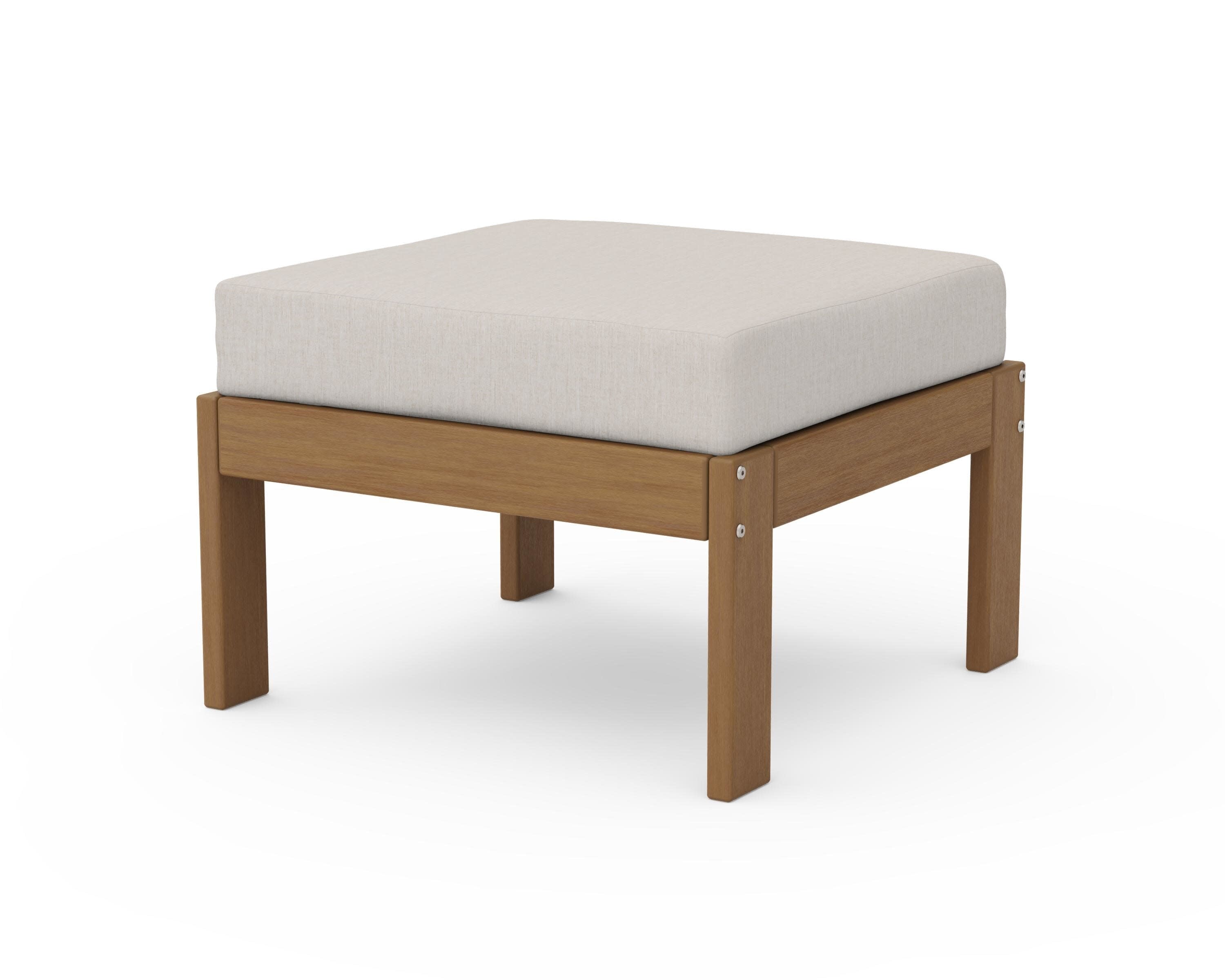 Vineyard Modular Ottoman in Natural / Cast Ash