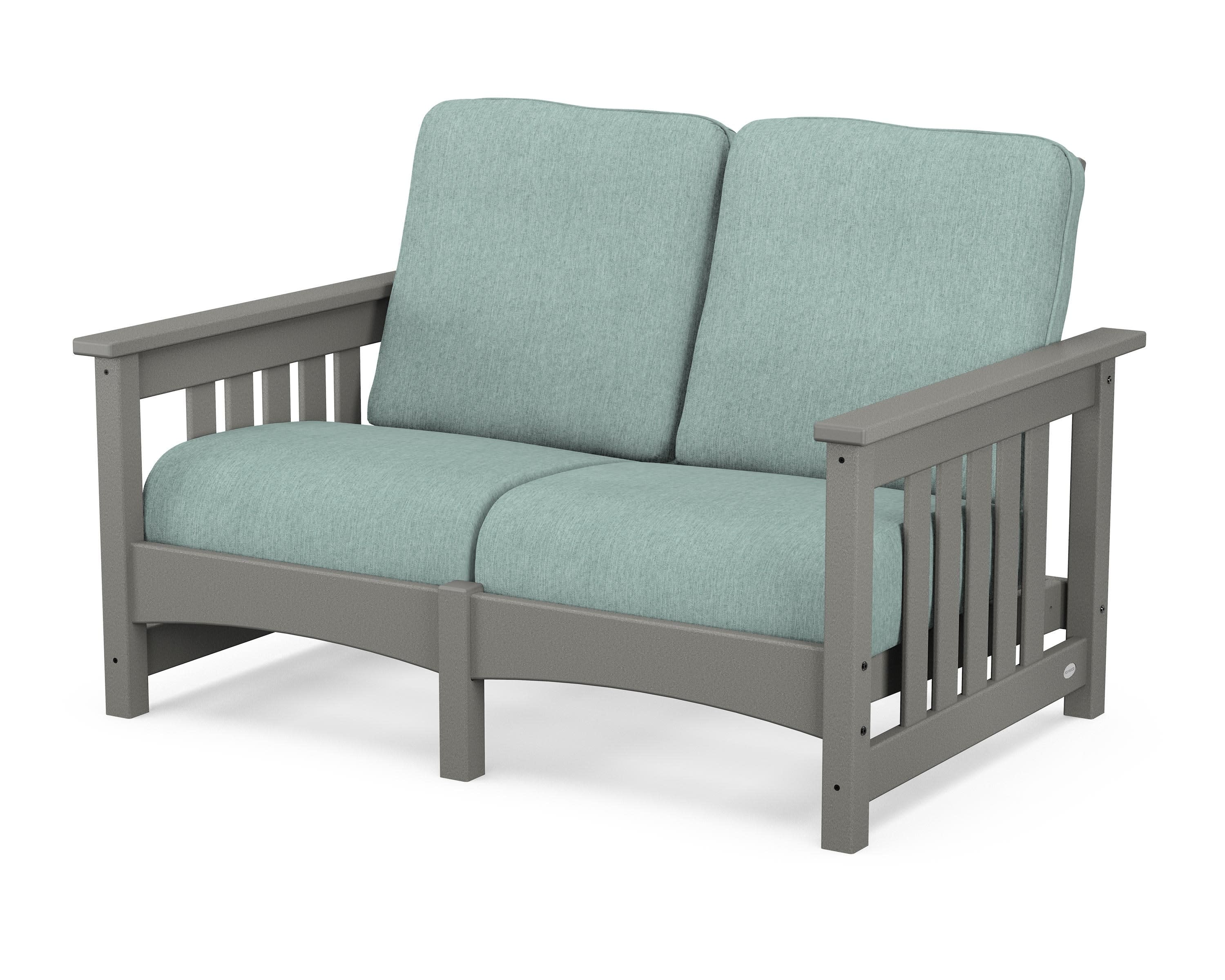 Club Mission Loveseat in Slate Grey / Glacier Spa