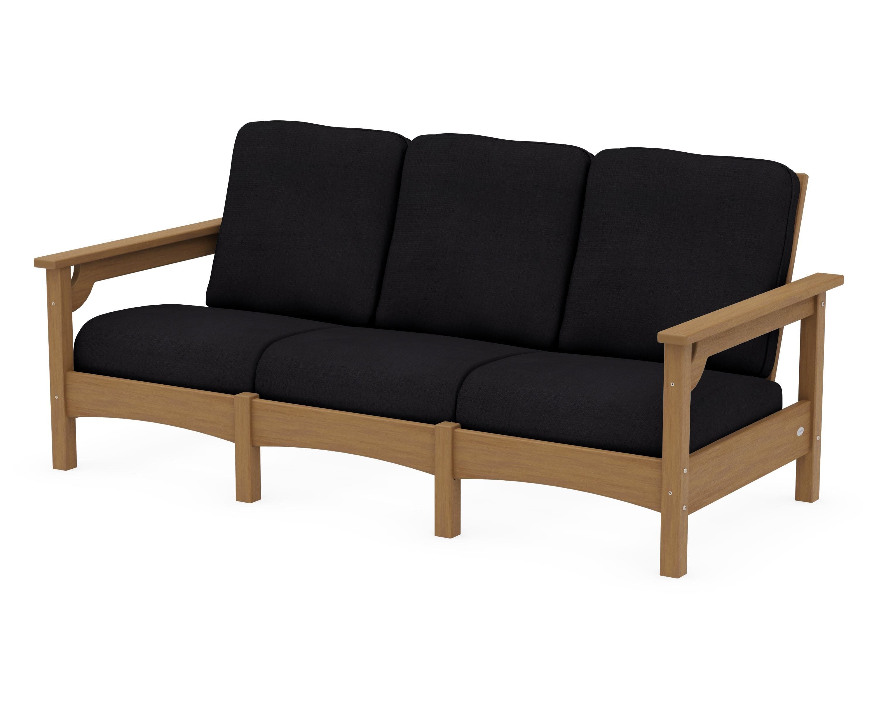 Club Sofa in Natural / Midnight Linen