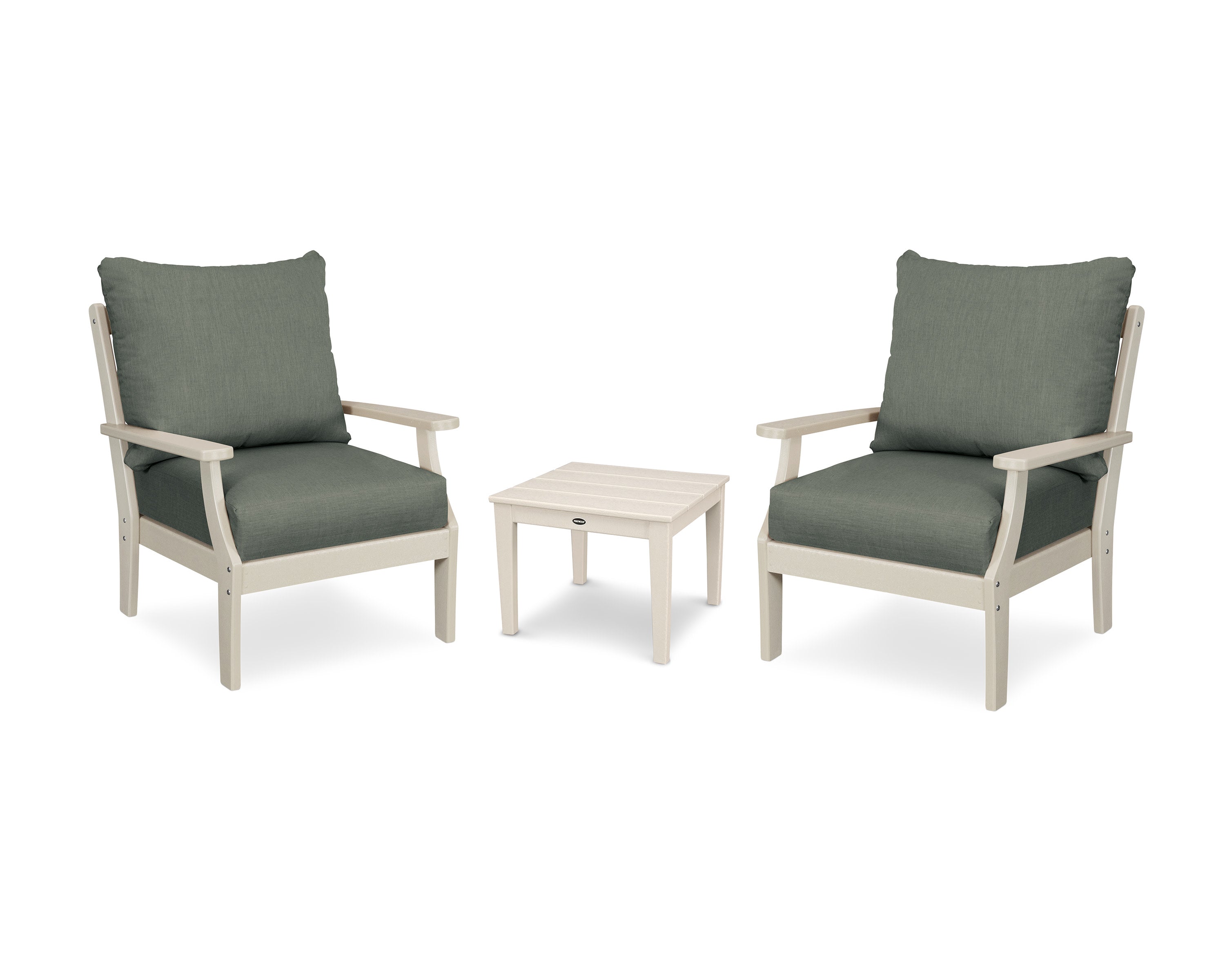 Braxton 3-Piece Deep Seating Set in Sand / Cast Sage