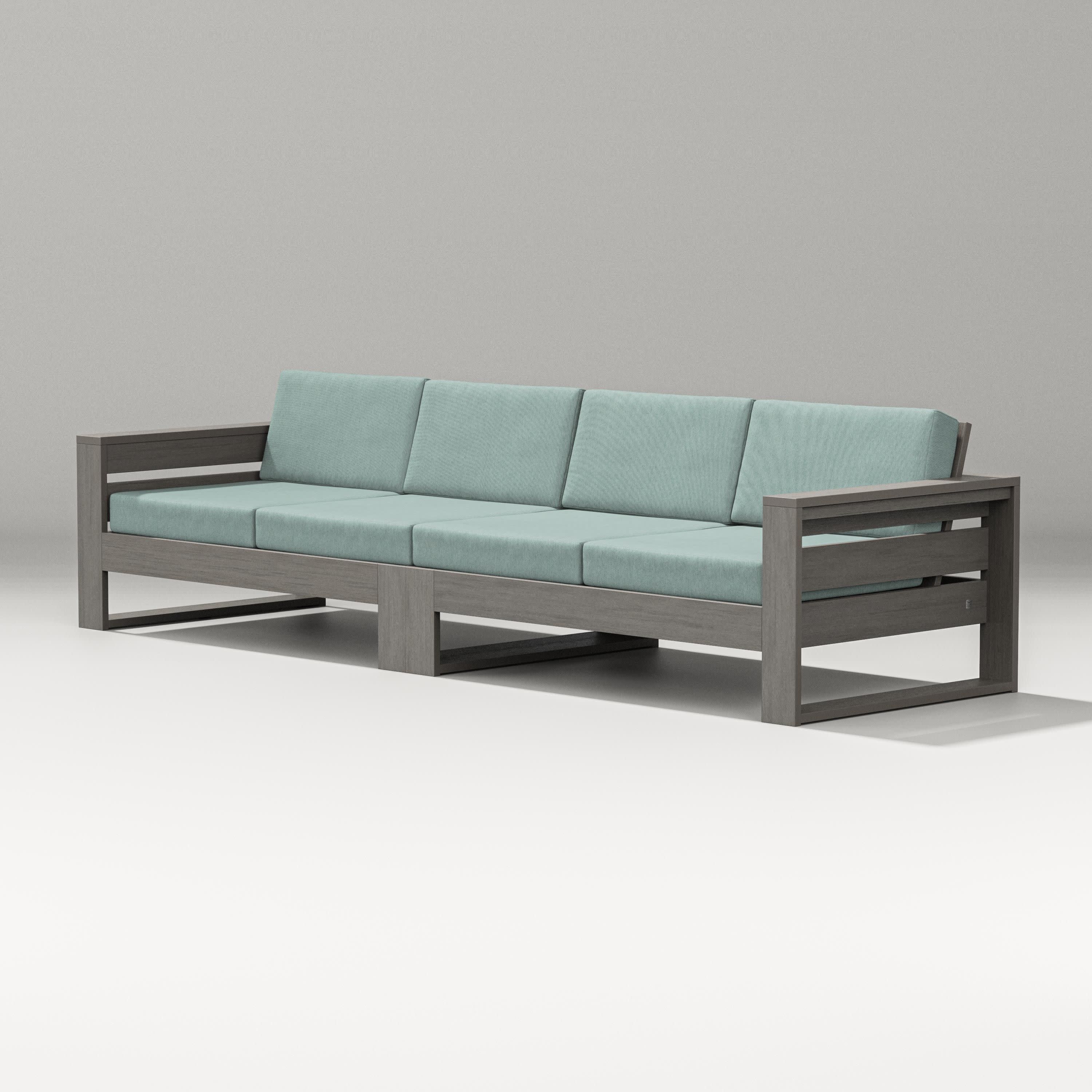 Latitude Straight Sectional in Driftwood / Glacier Spa