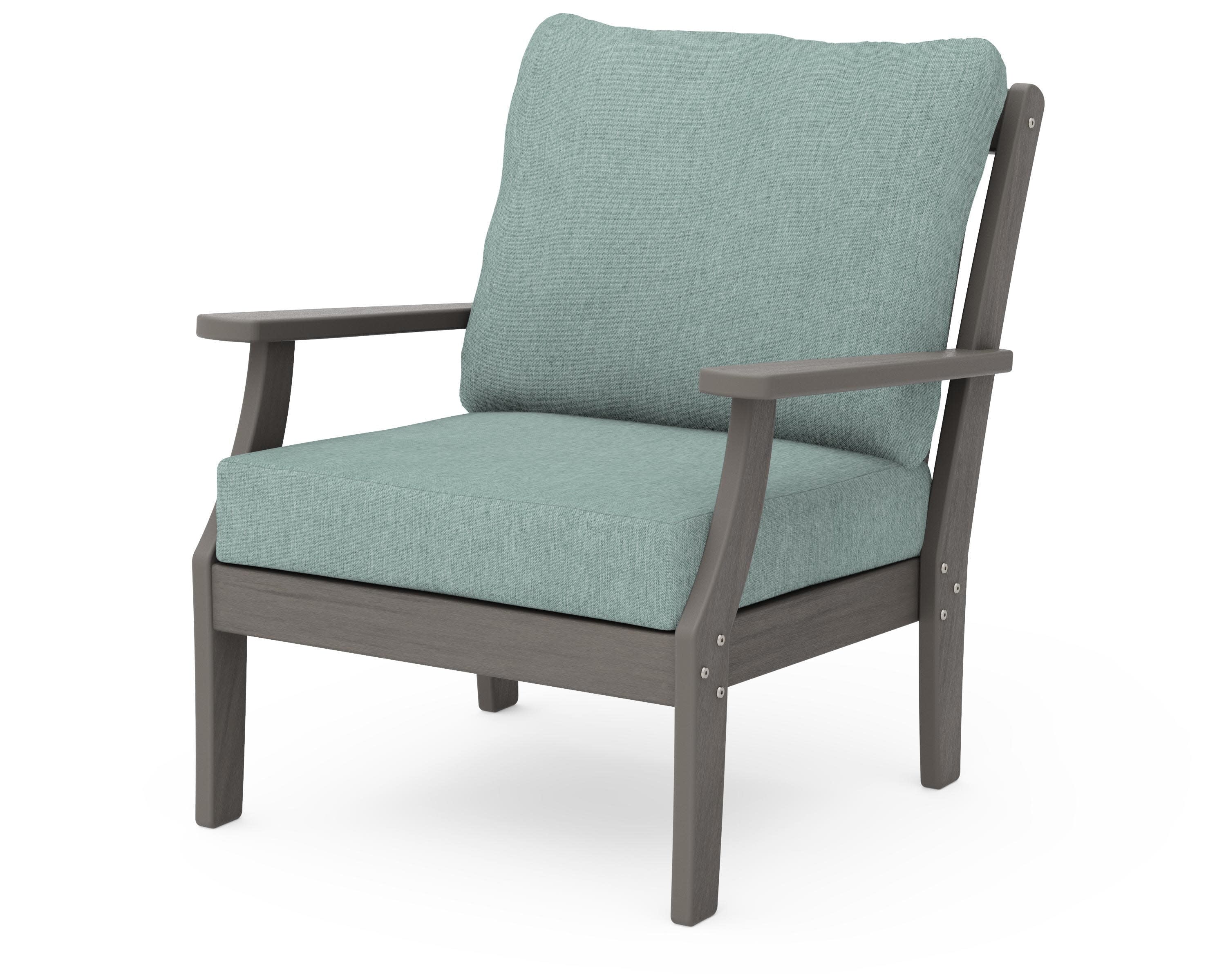 Braxton Deep Seating Chair in Driftwood / Glacier Spa