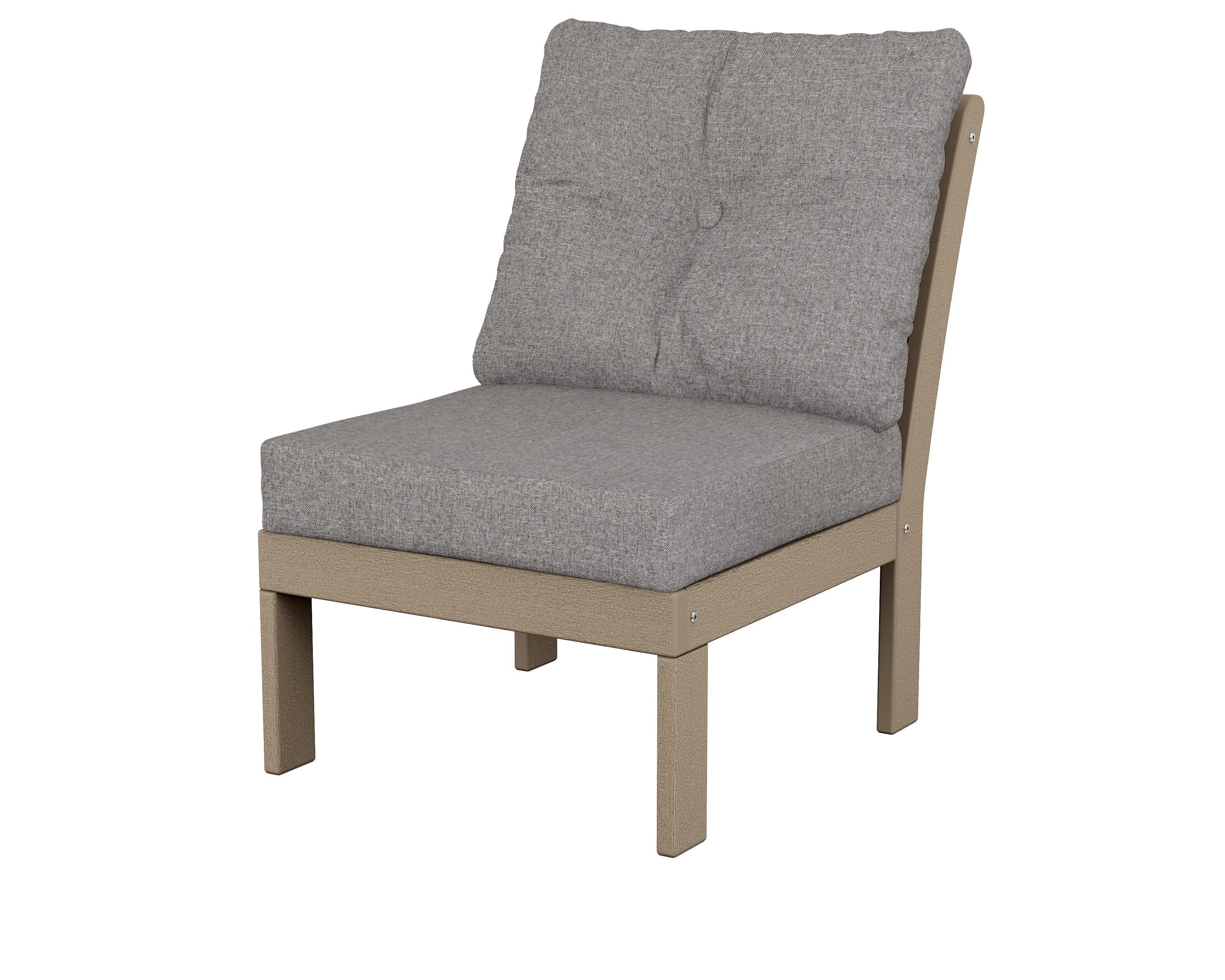 Vineyard Modular Armless Chair in Vintage Sahara / Grey Mist