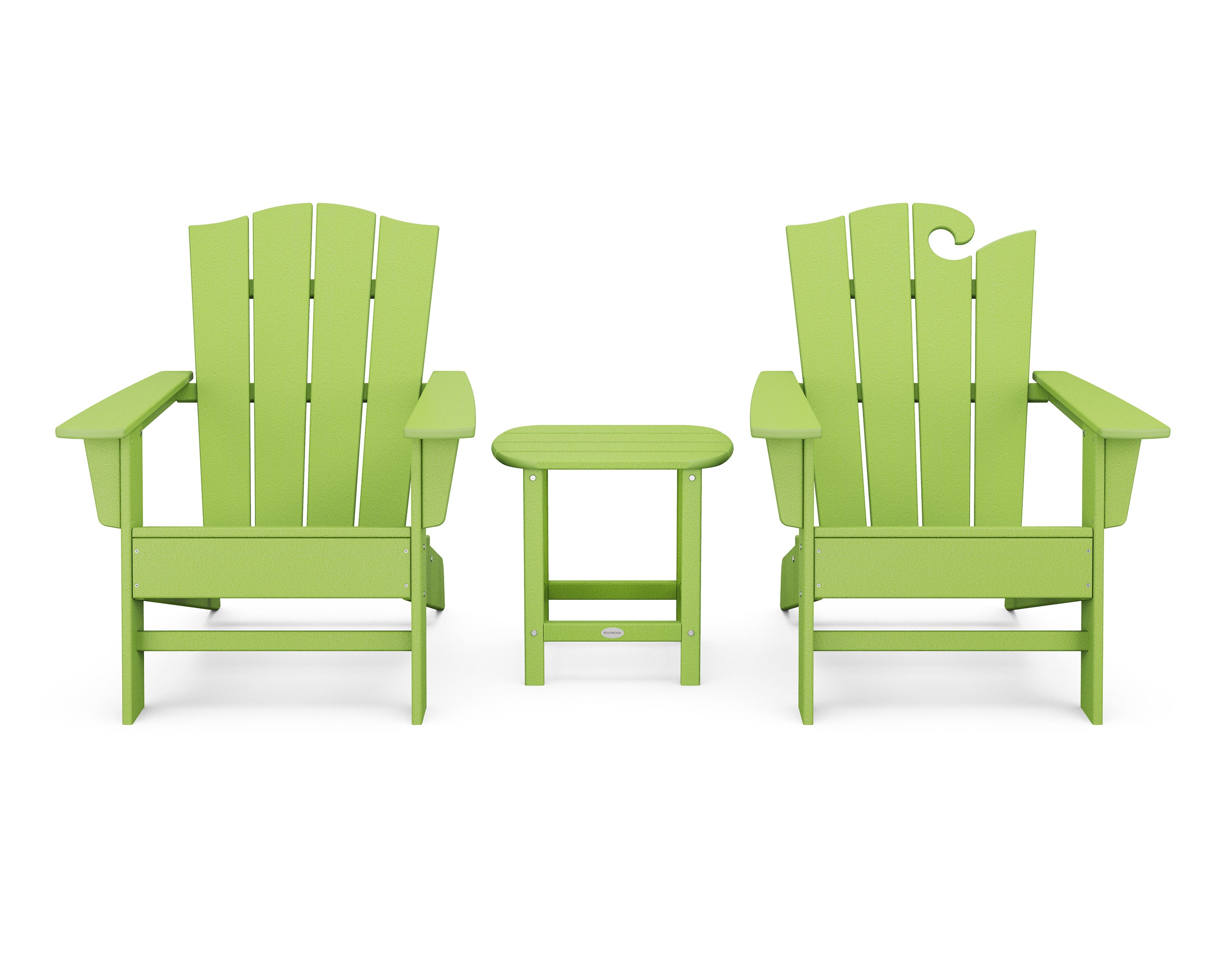Wave Collection 3-Piece Set in Lime