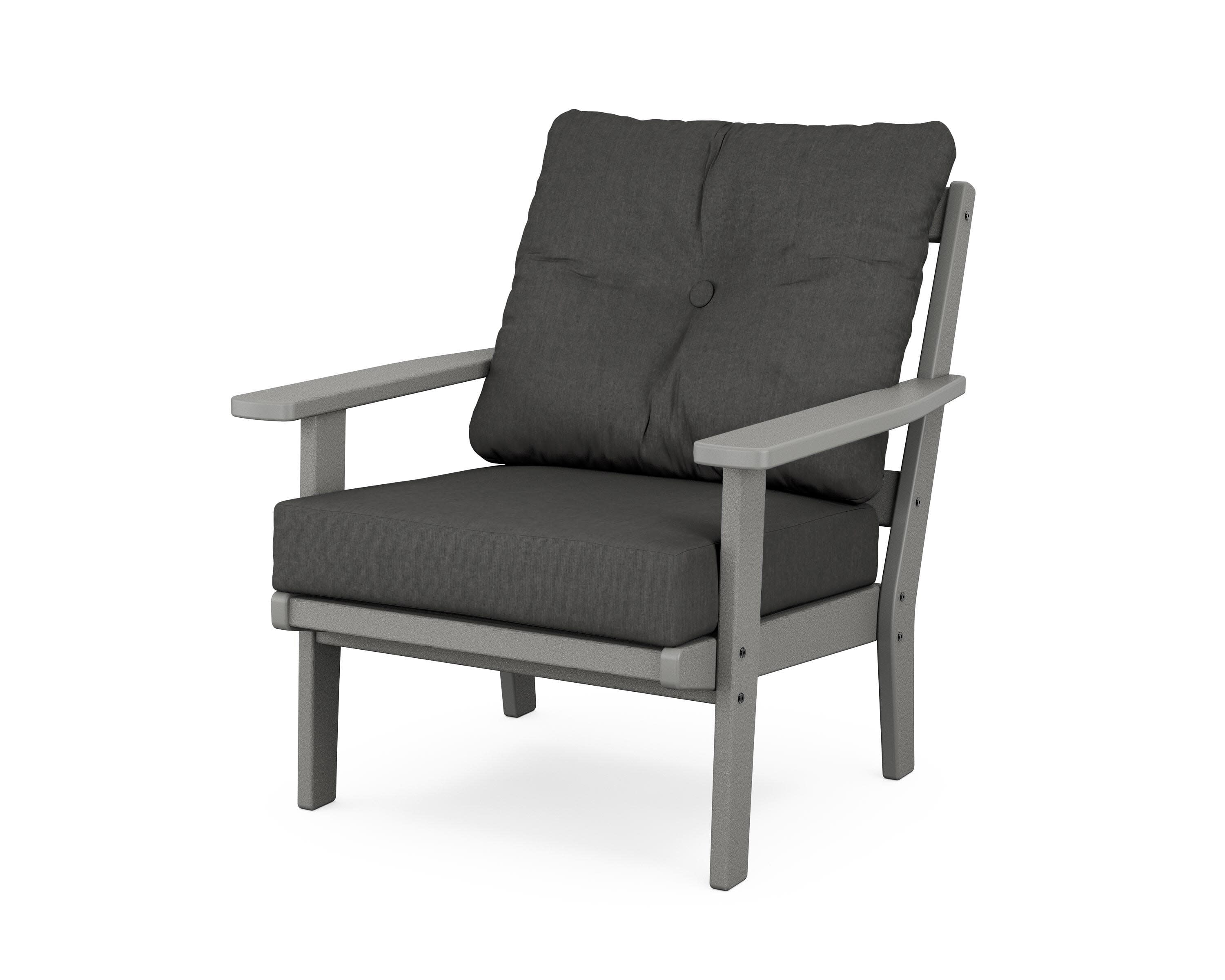 Oxford Deep Seating Chair in Slate Grey / Spectrum Carbon