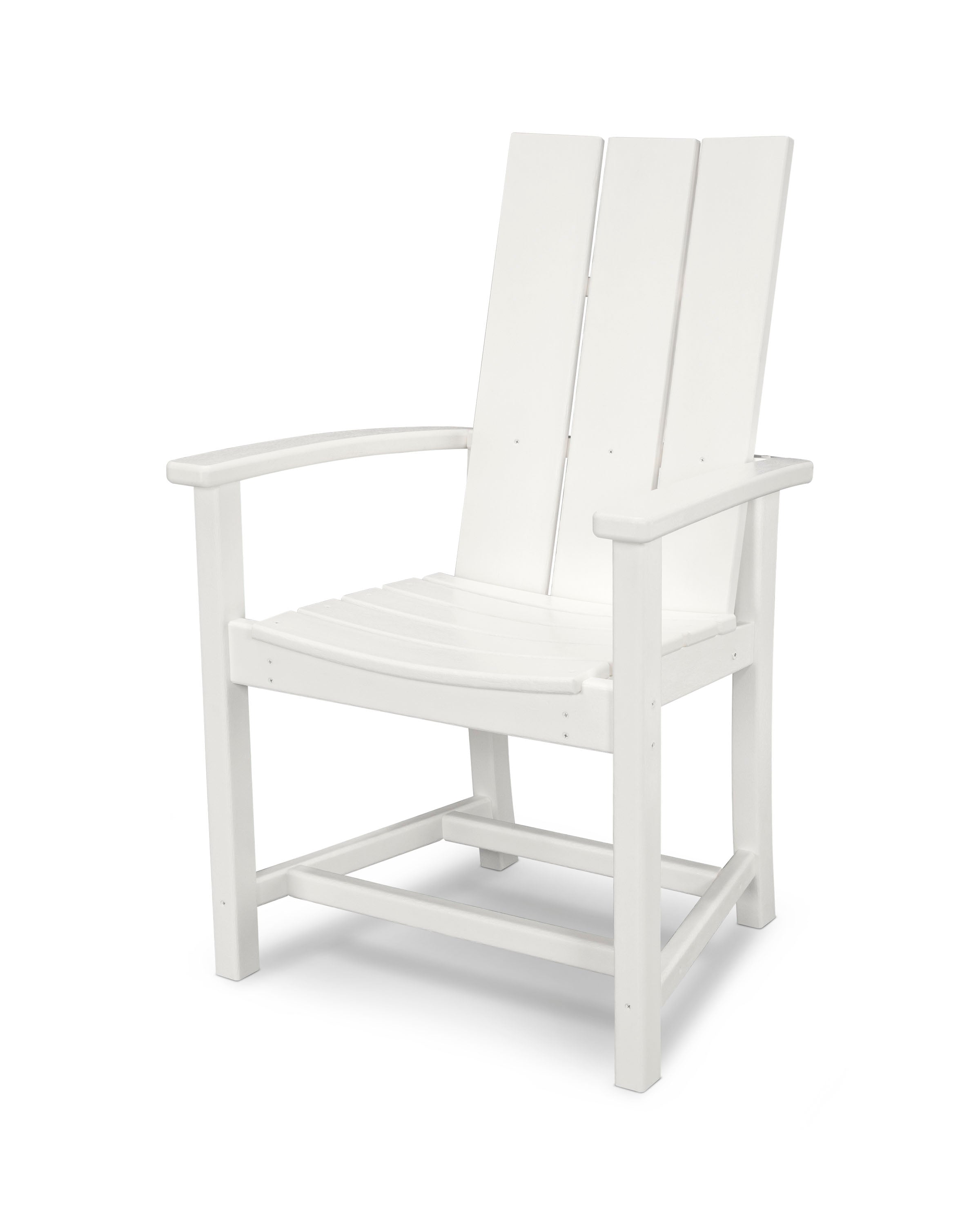 Modern Adirondack Dining Chair in White