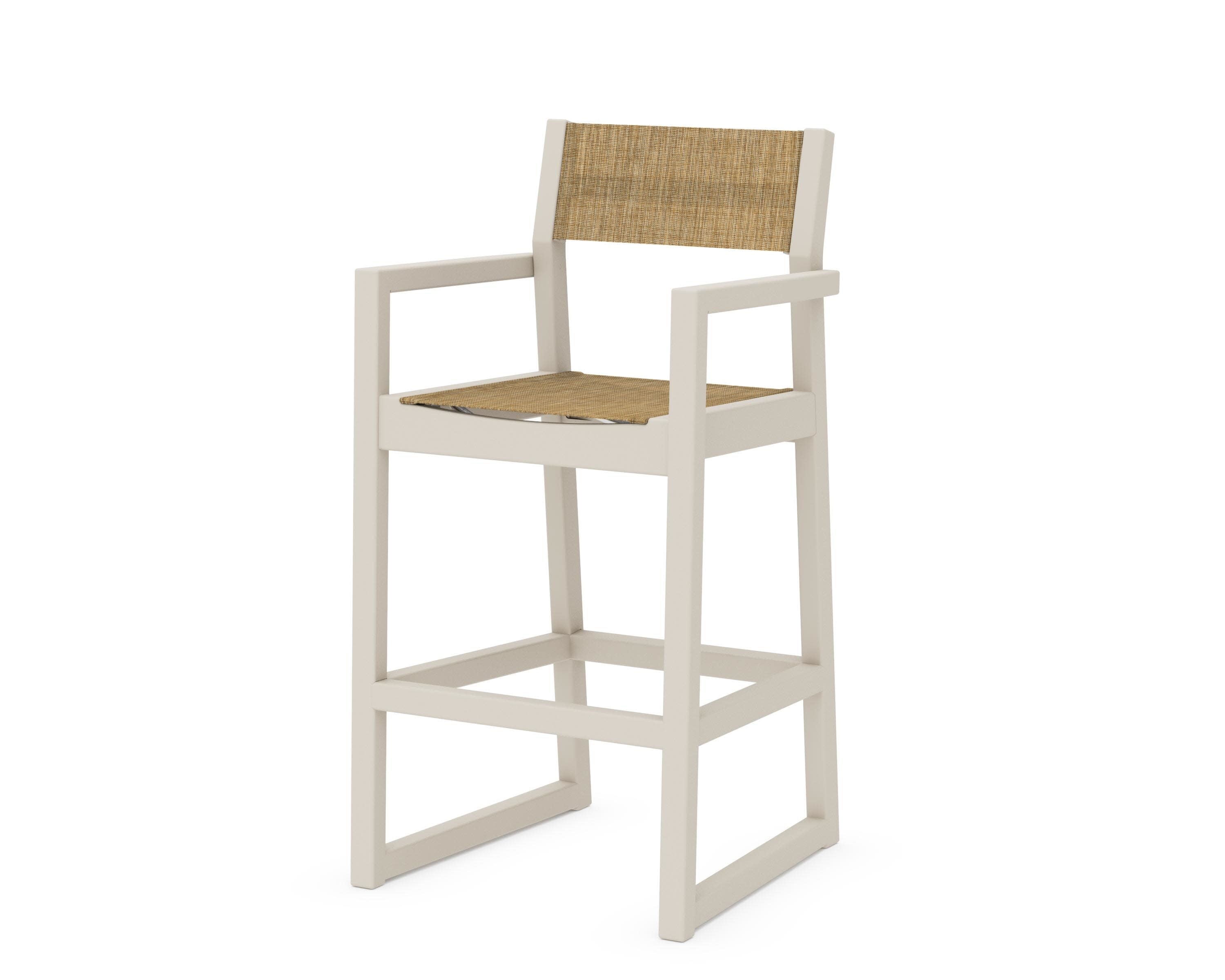 EDGE Sling Bar Arm Chair in Sand / Burlap Sling