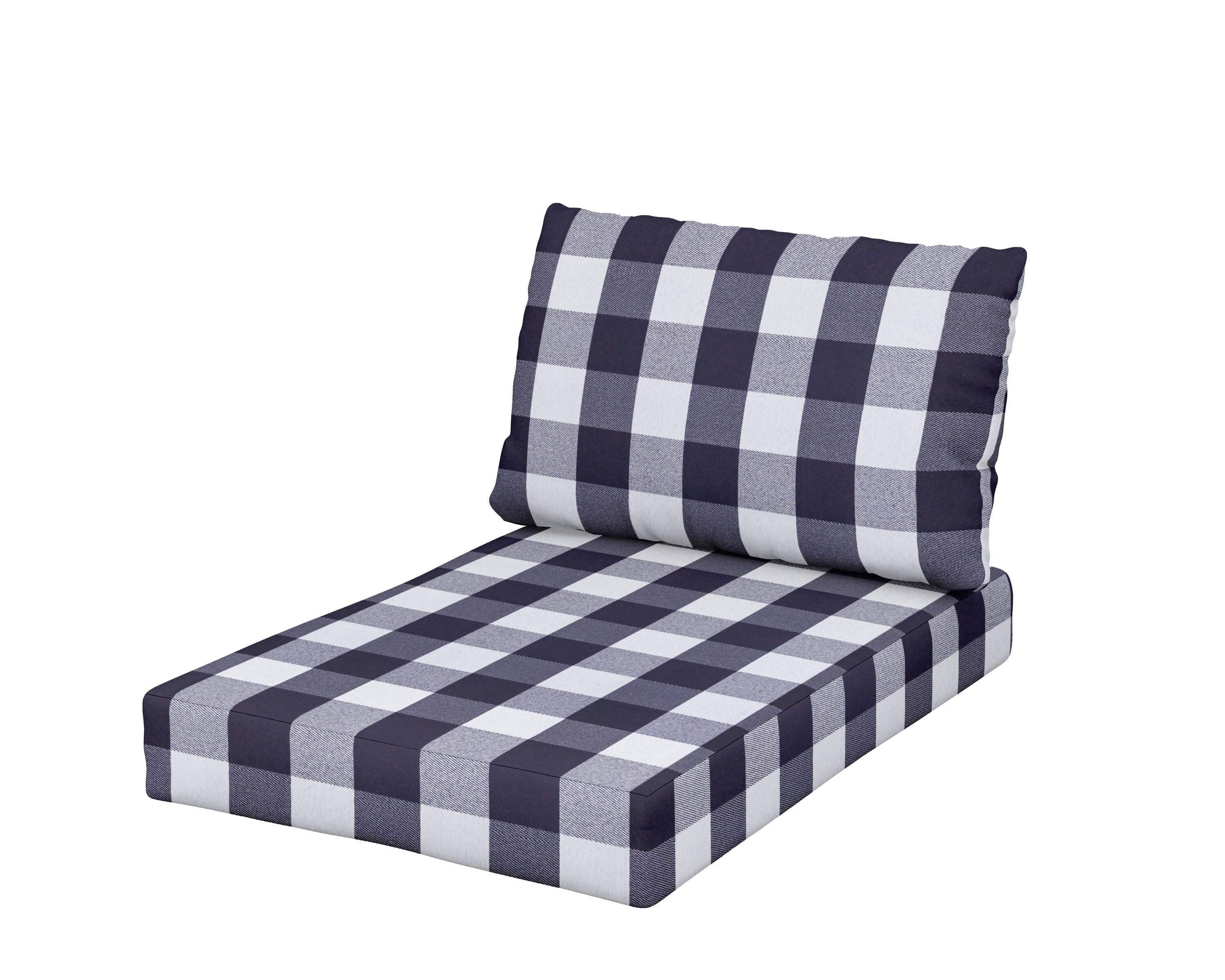 Daybed Swing Seat/Back Cushion in Buffalo Plaid Navy