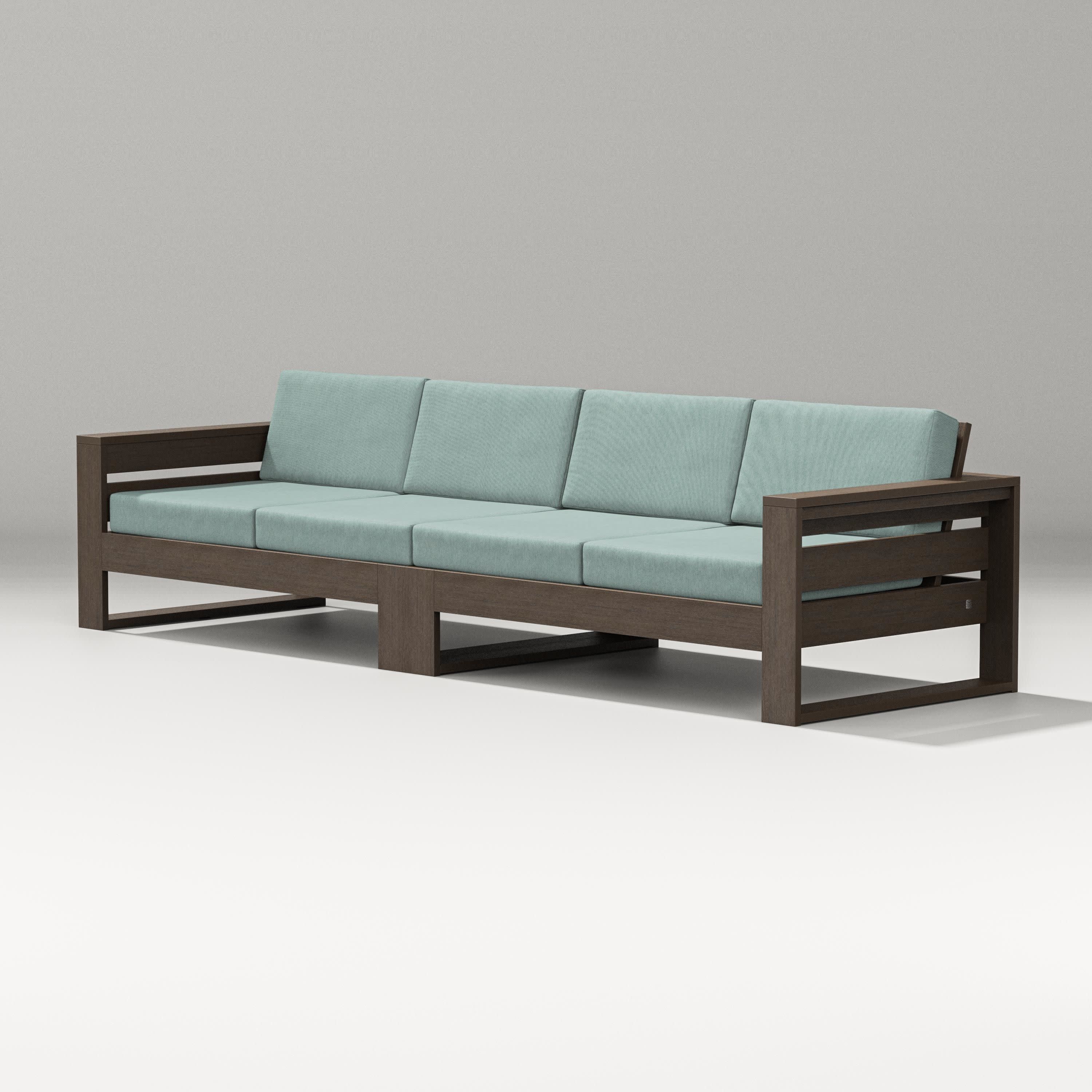 Latitude Straight Sectional in Kona / Glacier Spa