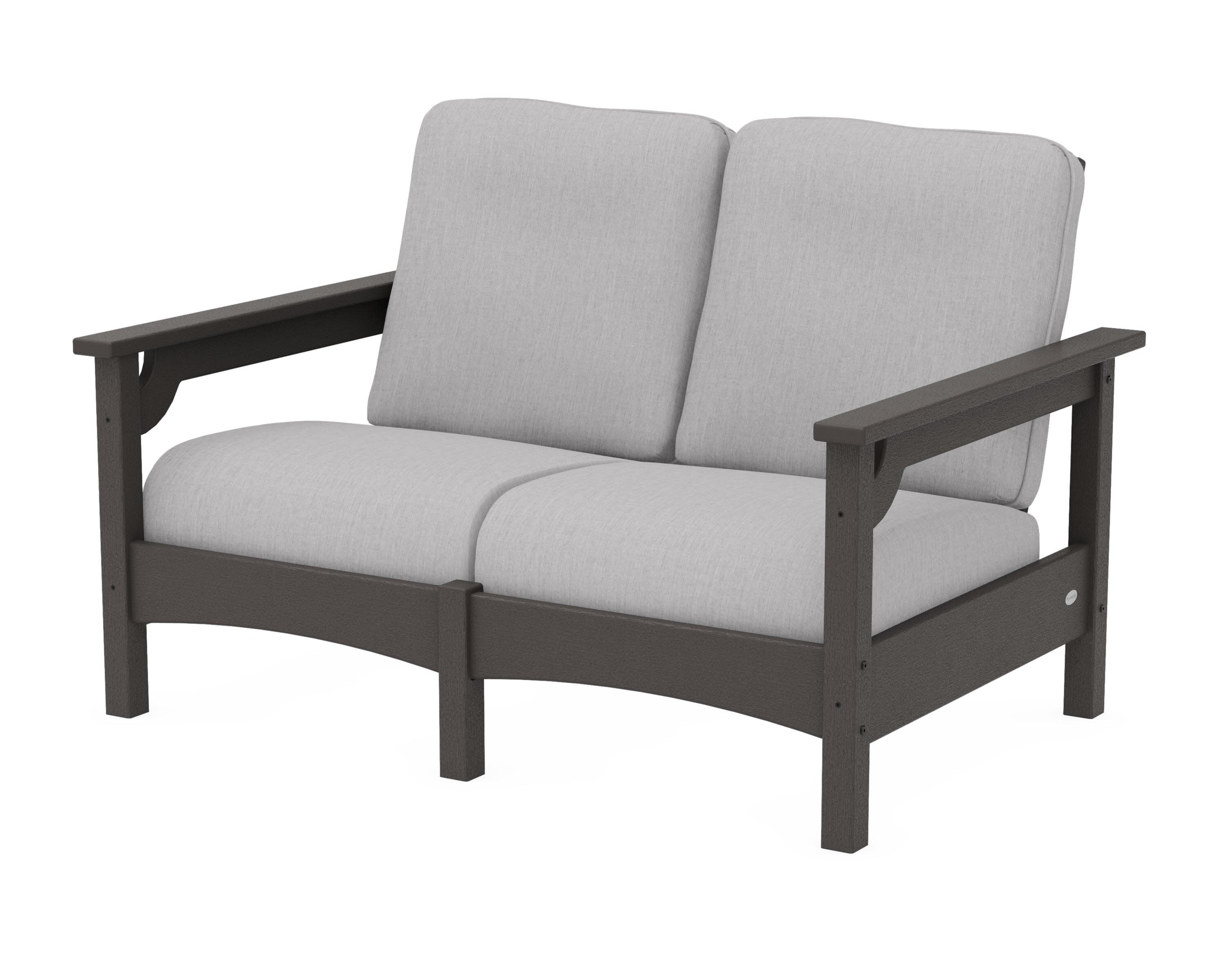 Club Loveseat in Vintage Coffee / Granite