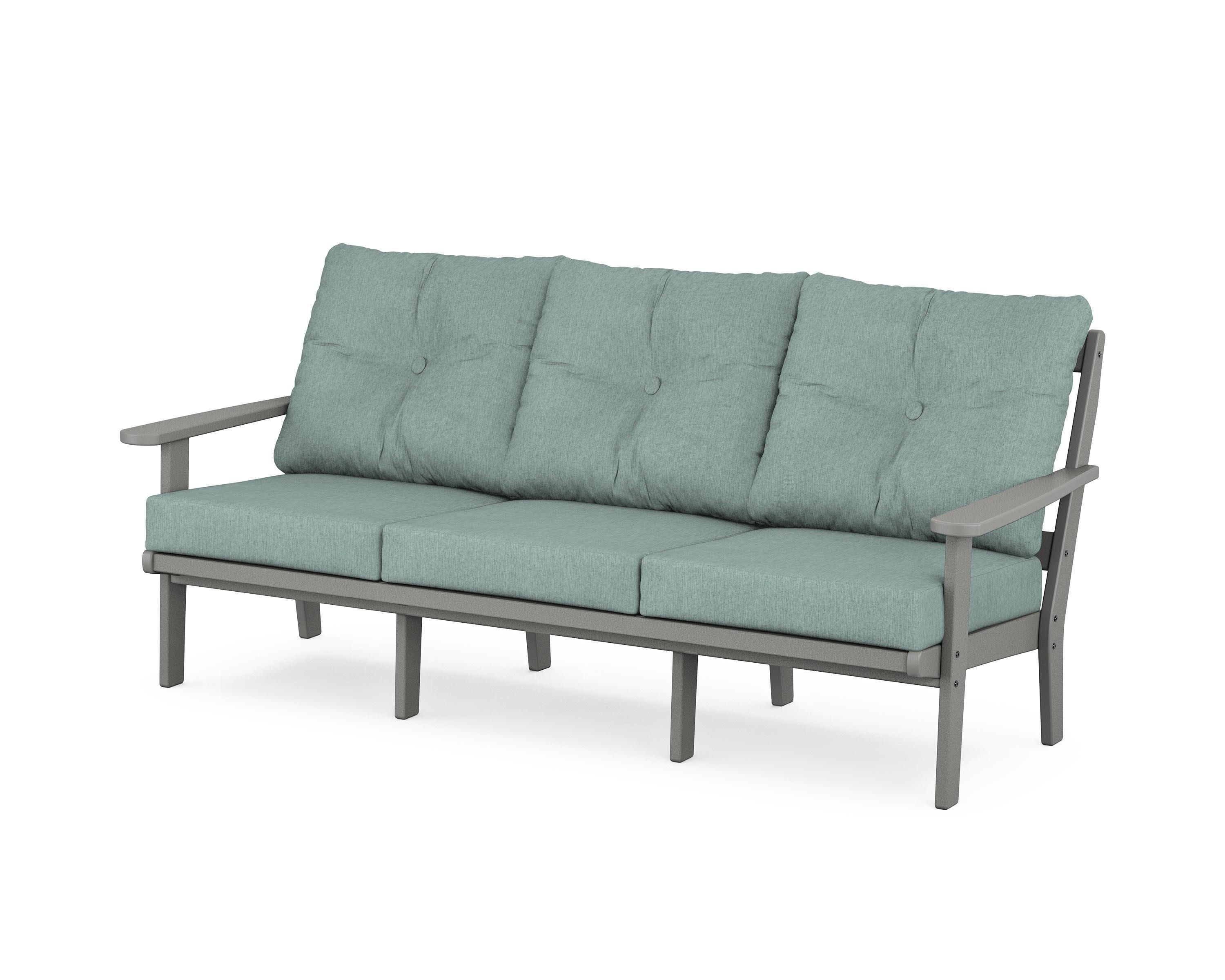 Mission Deep Seating Sofa in Slate Grey / Glacier Spa