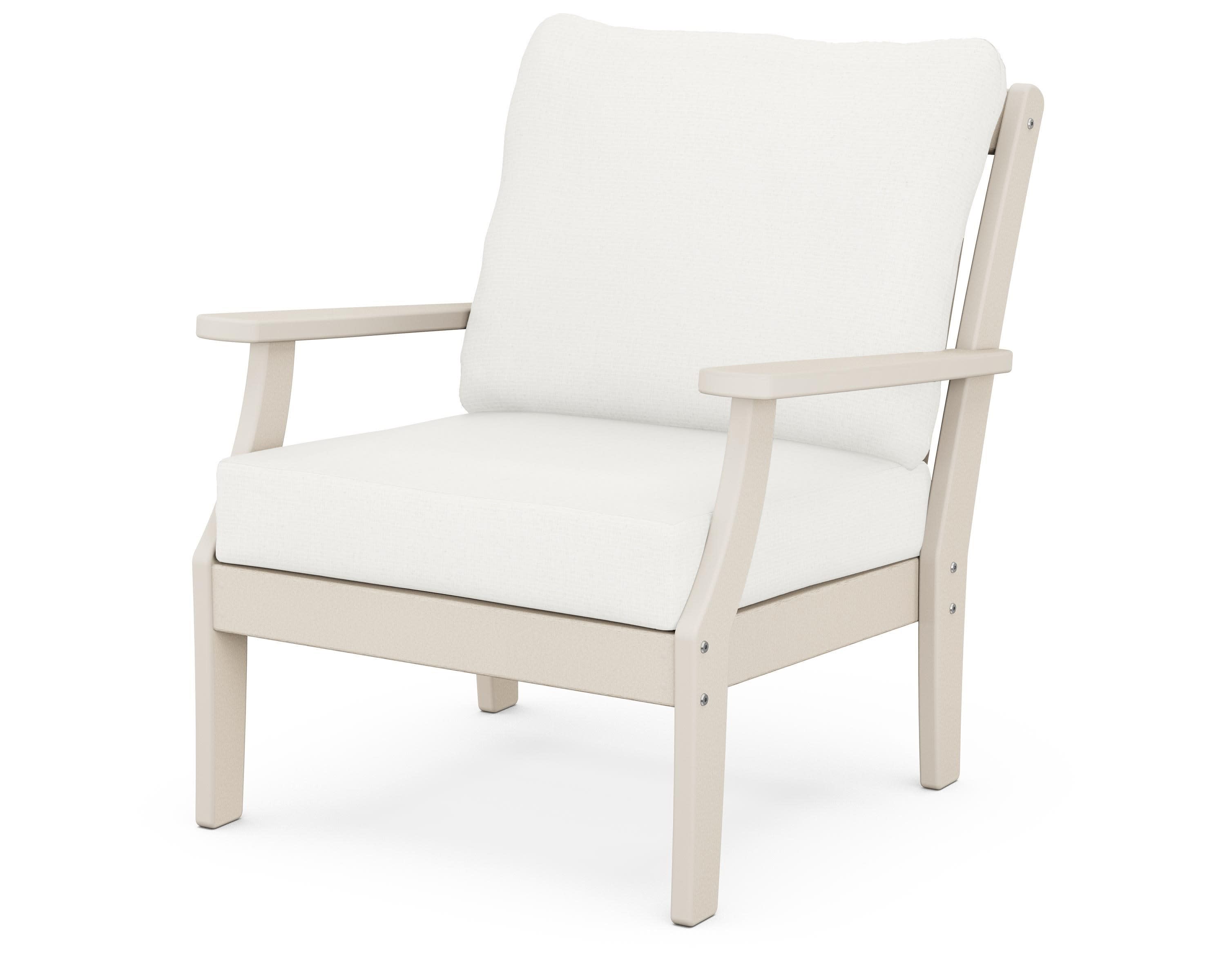 Braxton Deep Seating Chair in Sand / Natural Linen