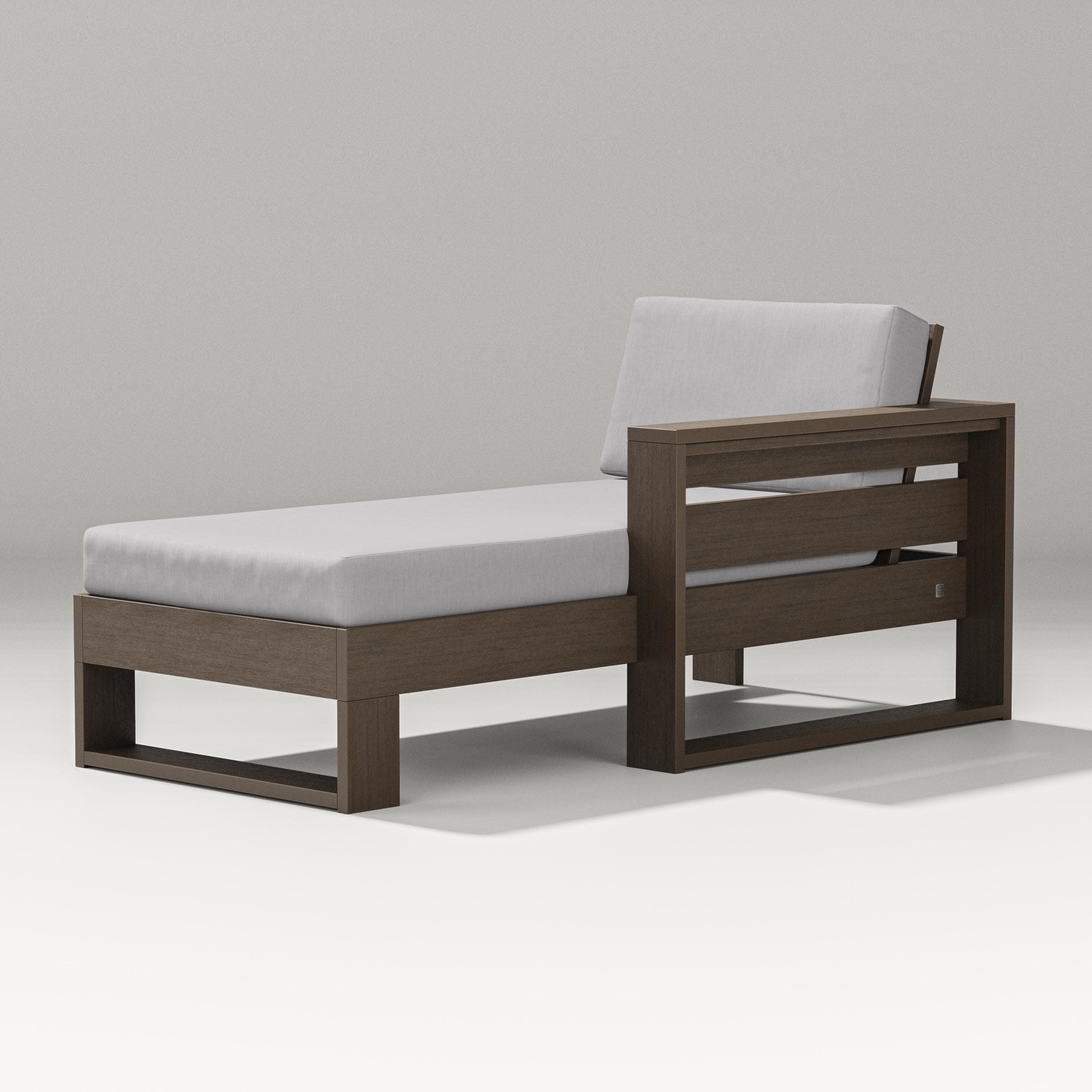 Latitude Modular Right Arm Chaise in Kona / Granite