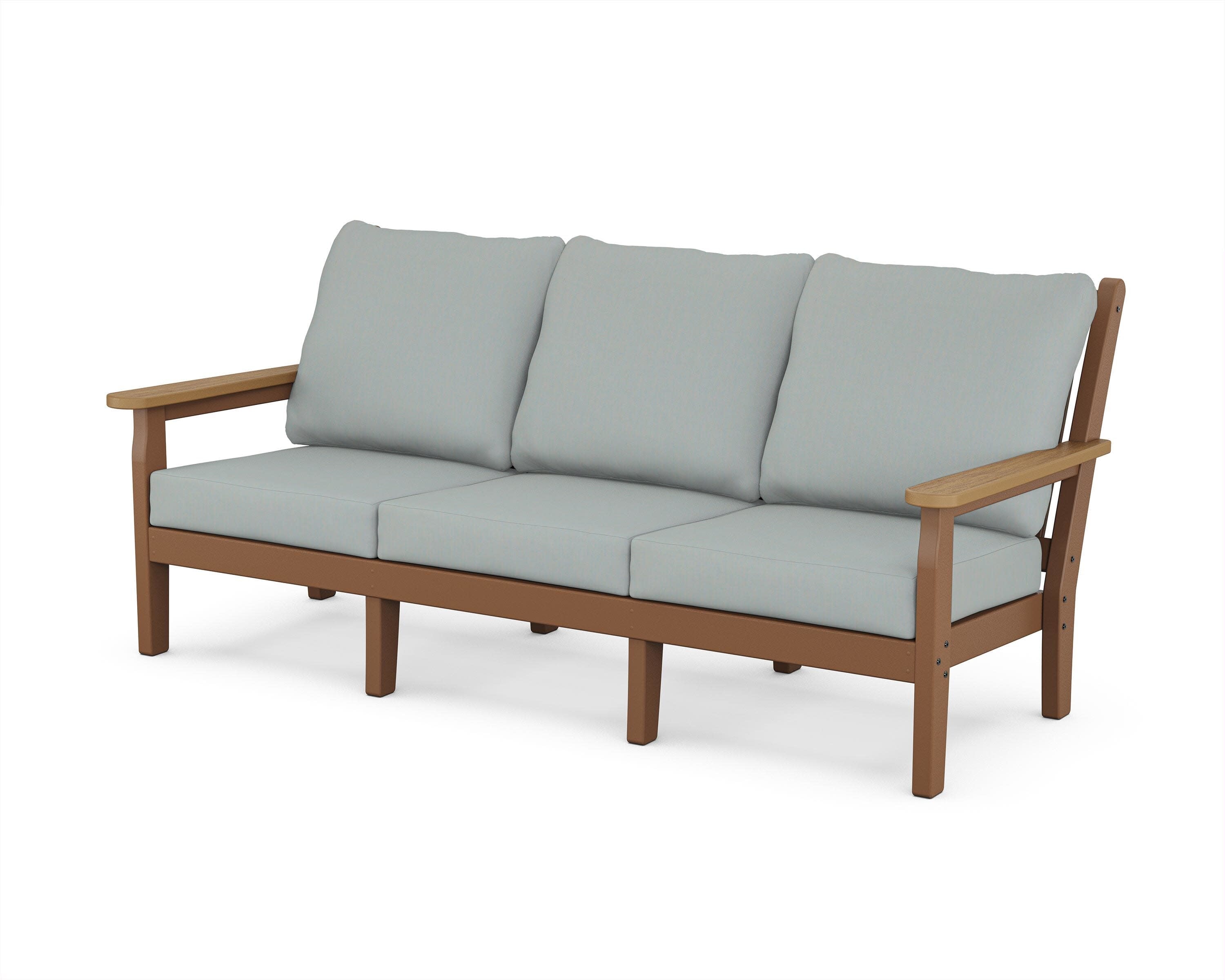 Chippendale Deep Seating Sofa in Teak / Natural / Spa