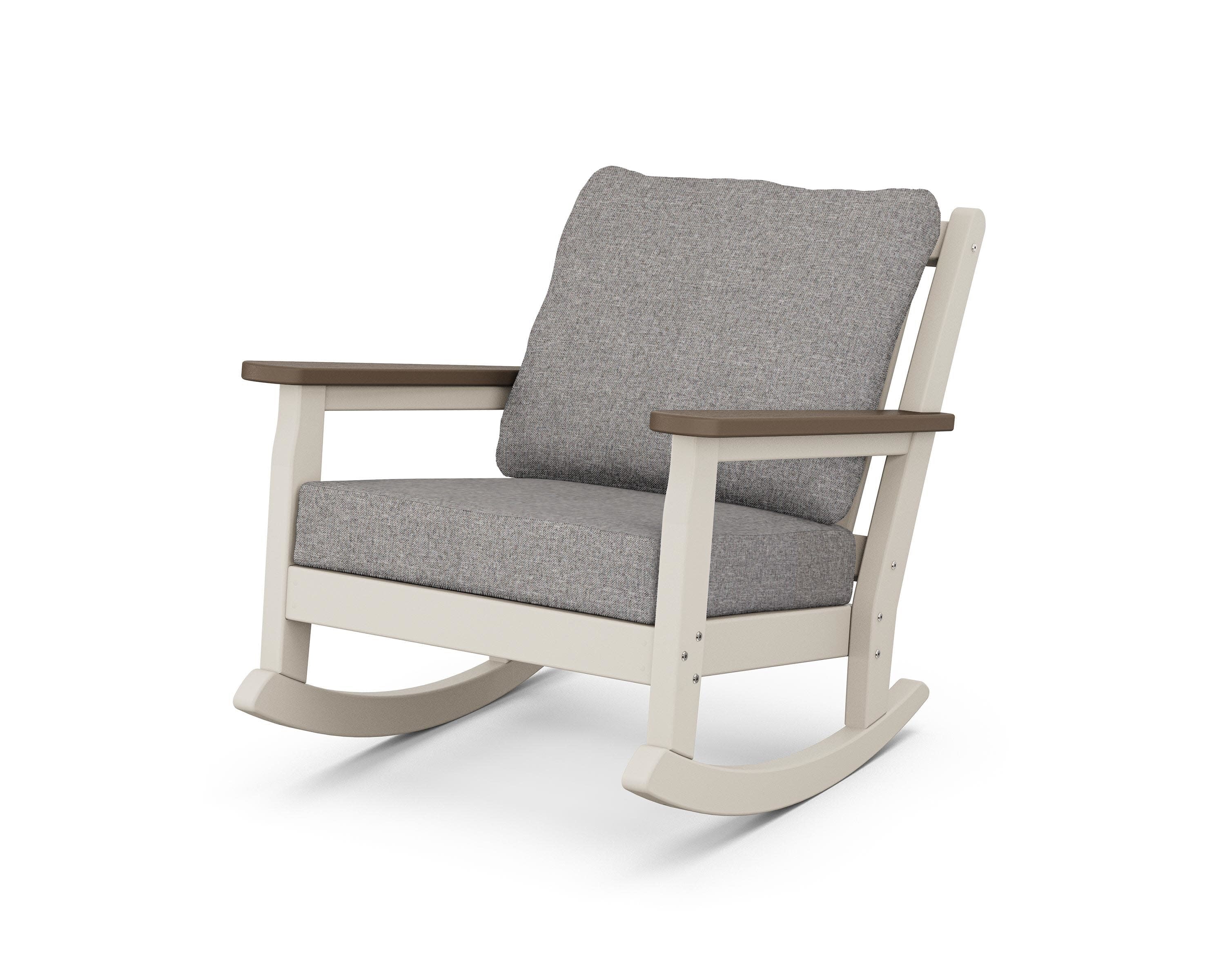 Chippendale Deep Seating Rocking Chair in Sand / Kona / Grey Mist