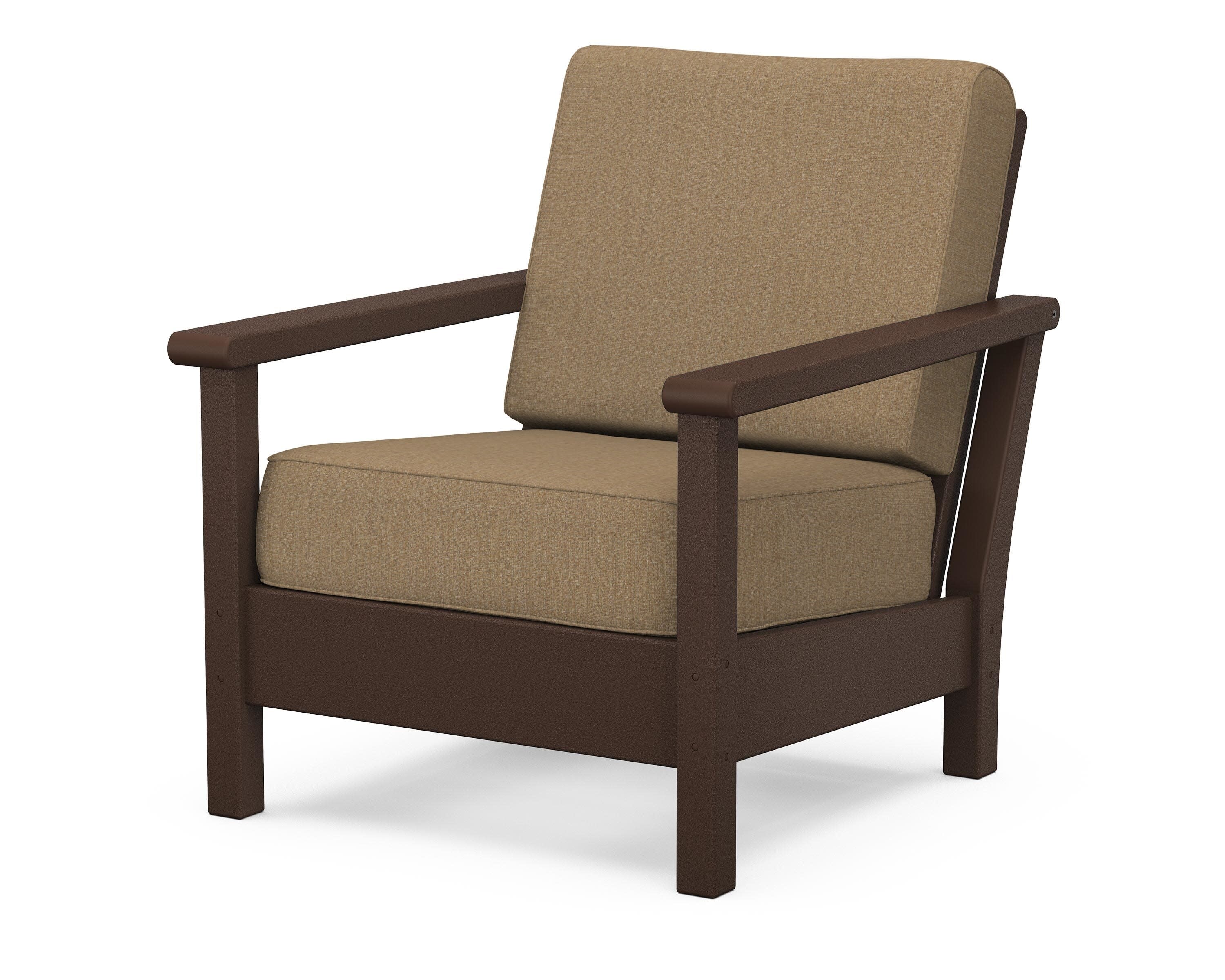 Harbour Deep Seating Chair in Mahogany / Sesame