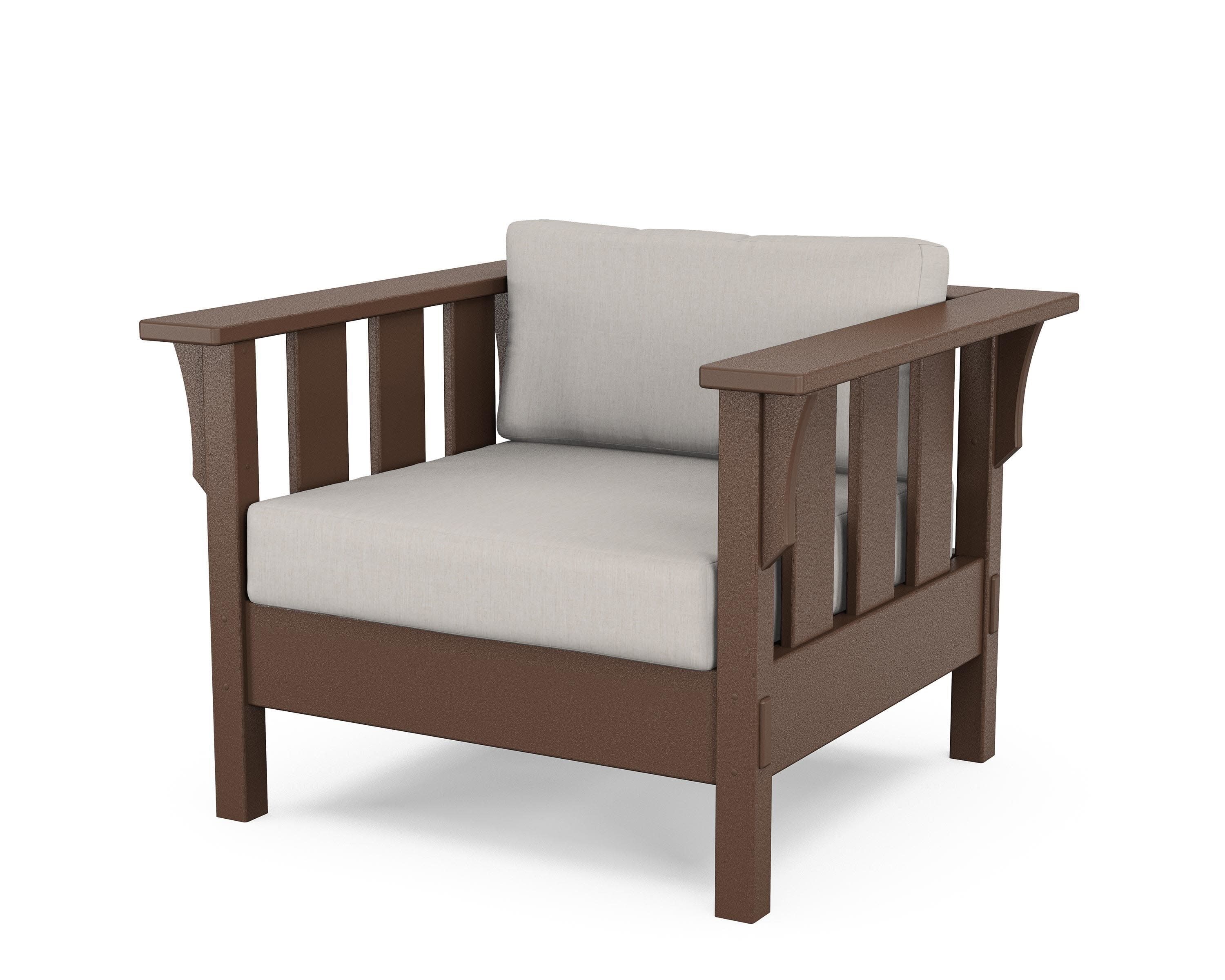 Acadia Deep Seating Chair in Mahogany / Cast Ash