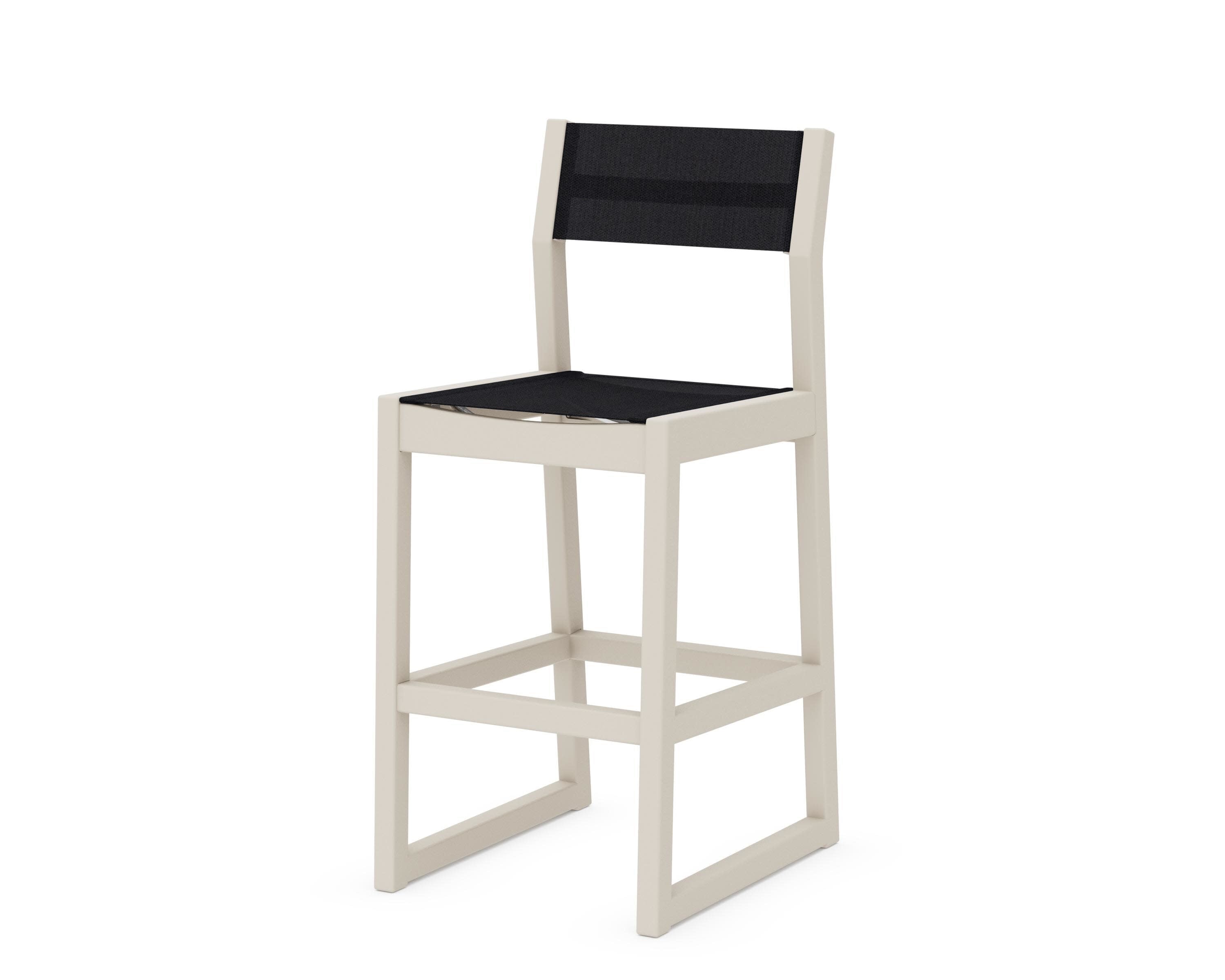 EDGE Sling Bar Side Chair in Sand / Black Sling