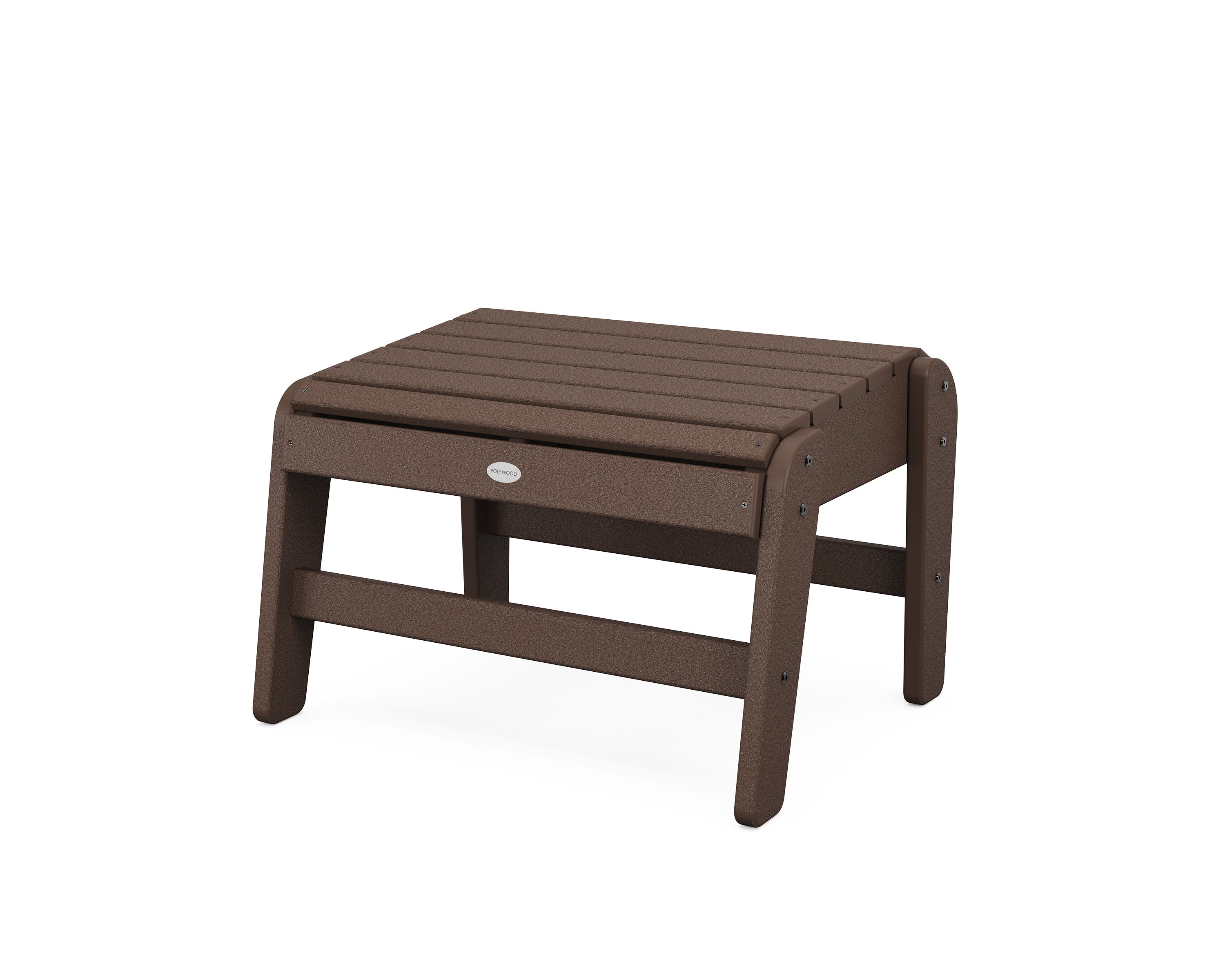 Grand Upright Adirondack Ottoman in Mahogany