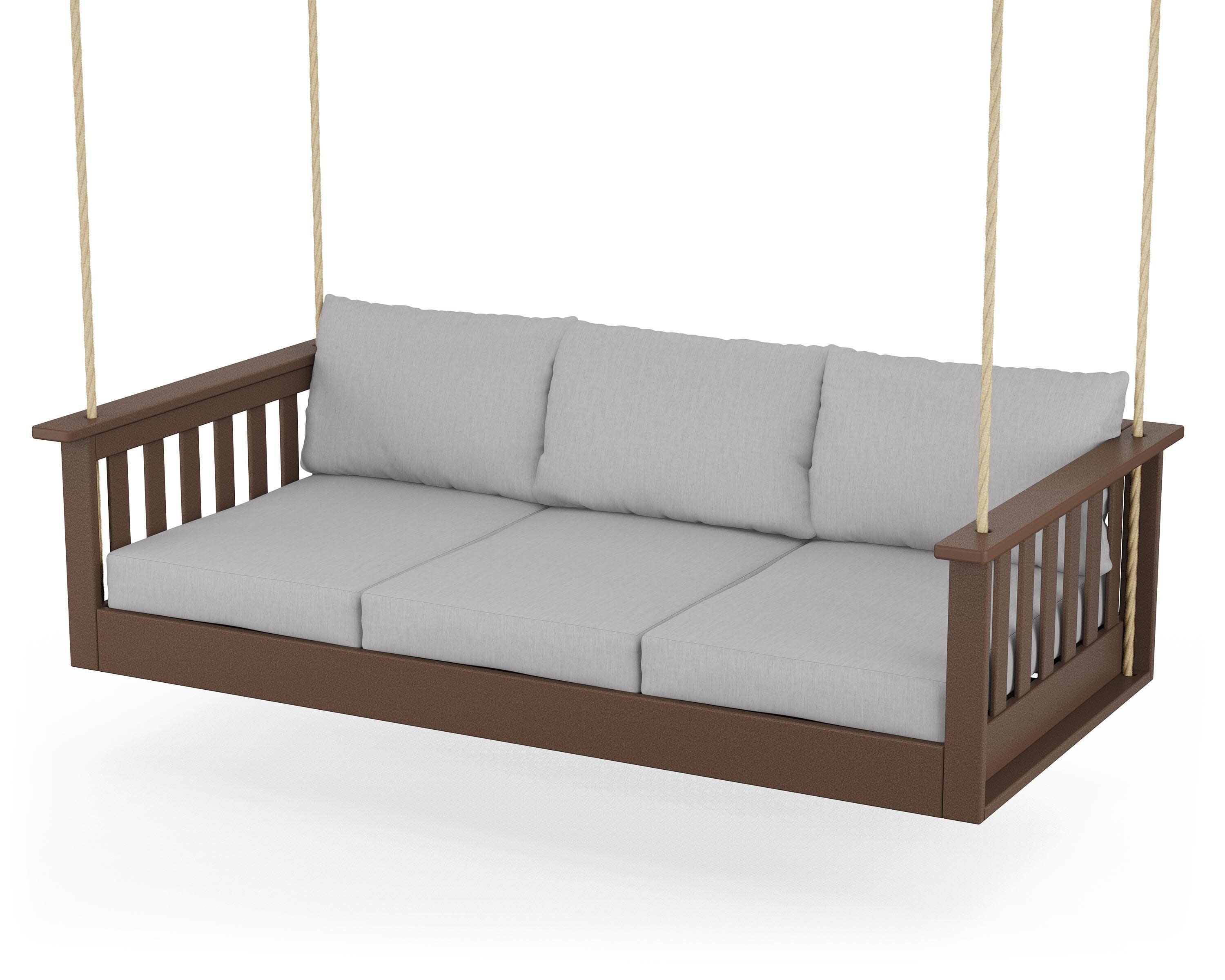 Vineyard Daybed Swing in Mahogany / Granite