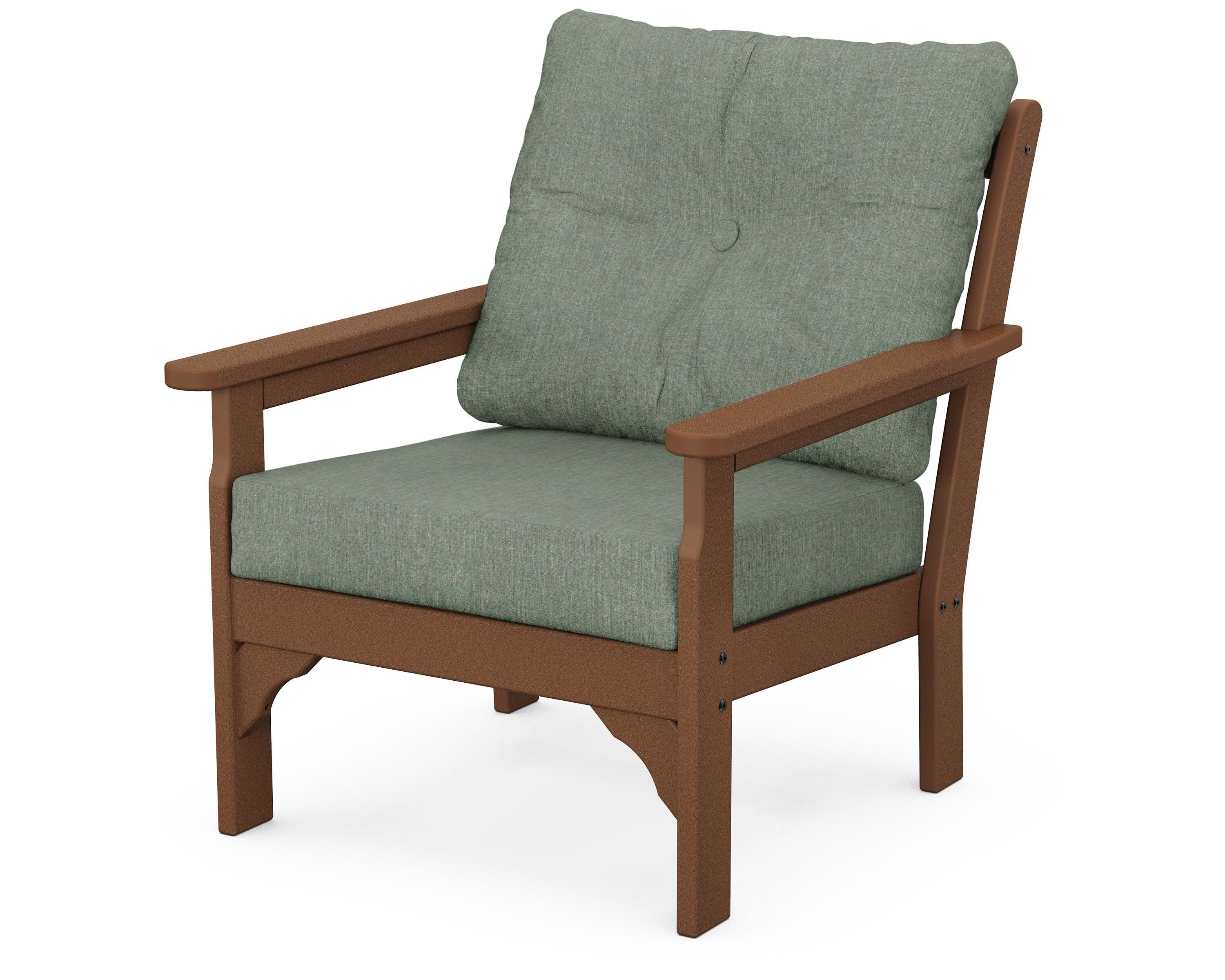 Vineyard Deep Seating Chair in Teak / Cast Sage