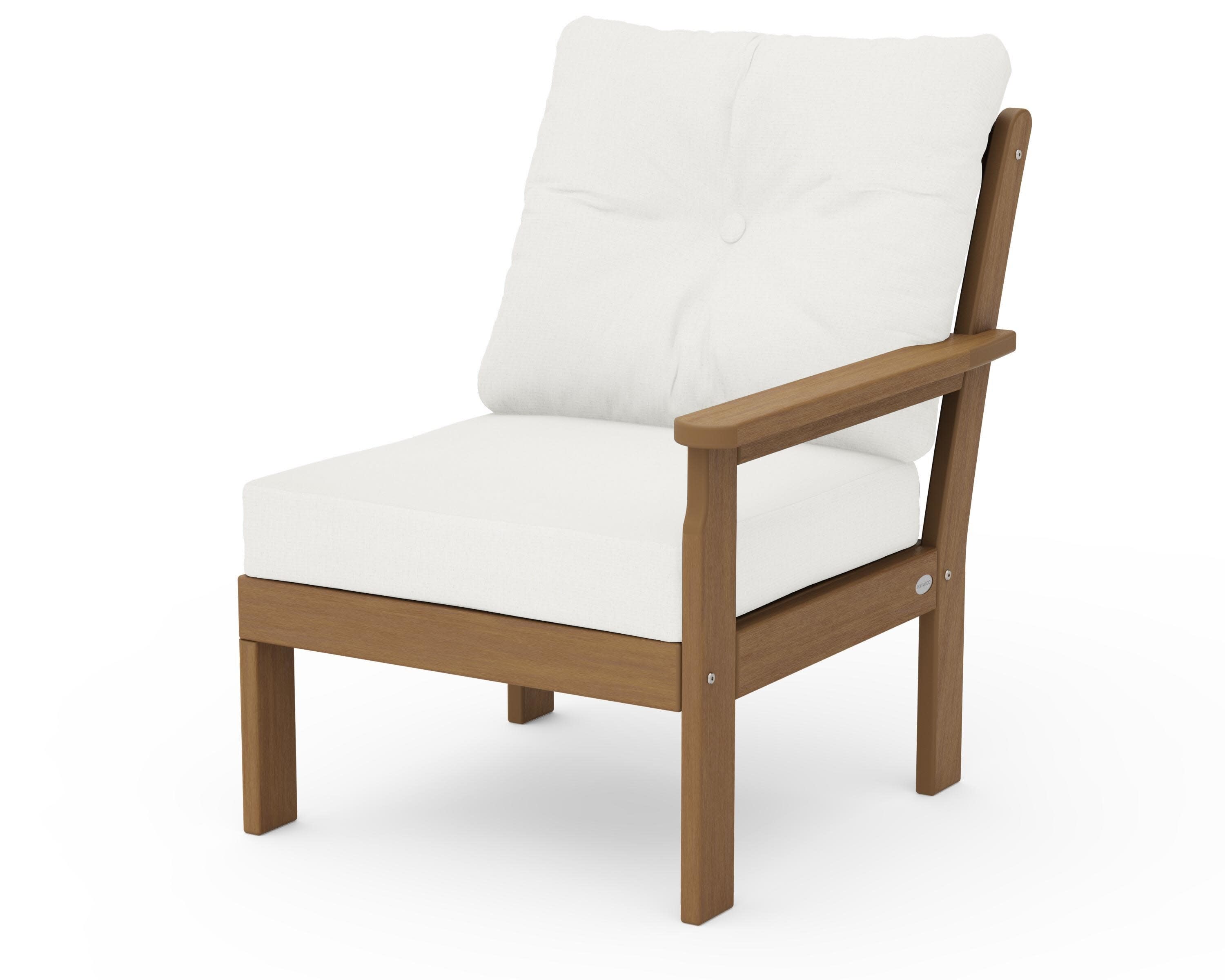 Vineyard Modular Right Arm Chair in Natural / Natural Linen