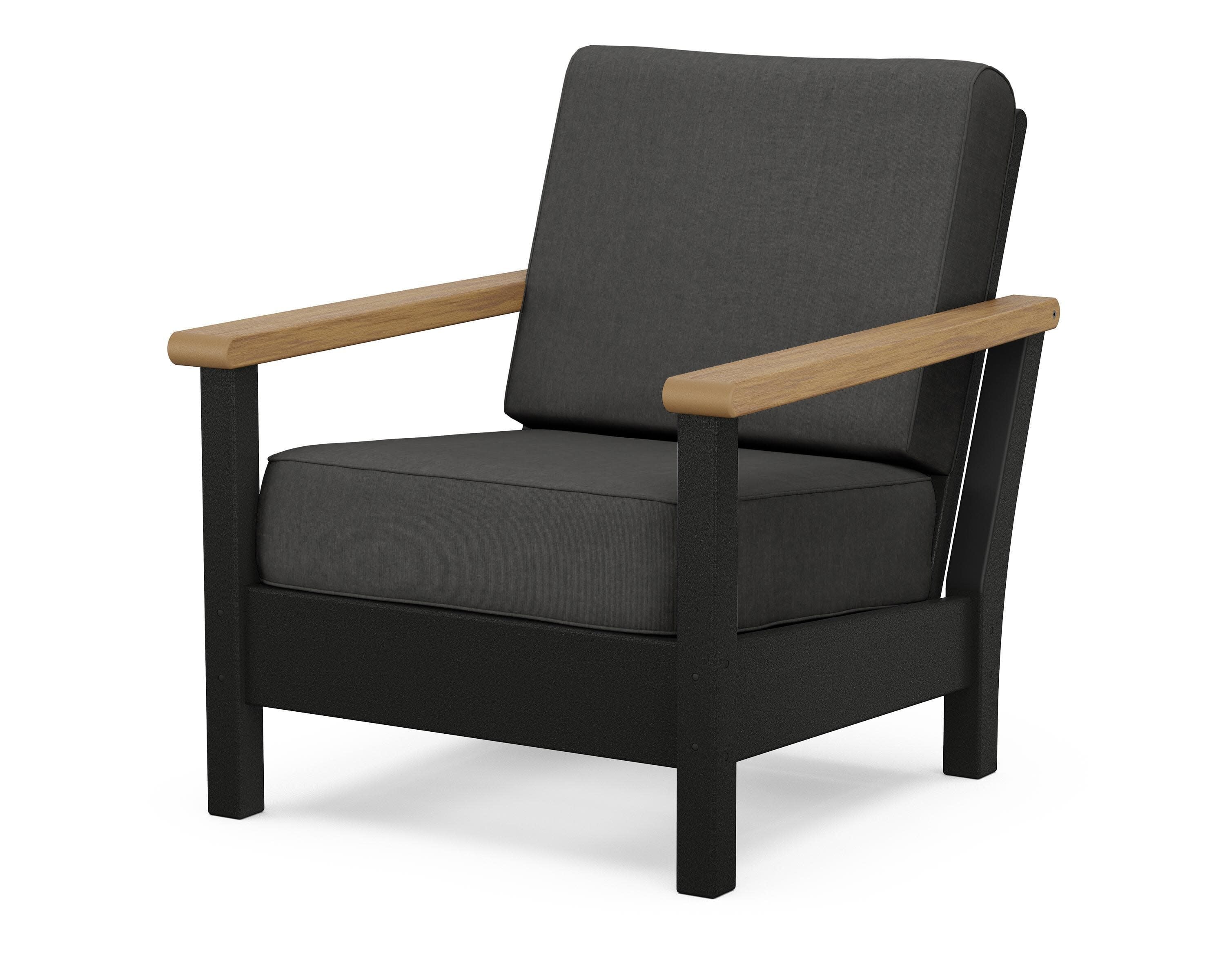Harbour Deep Seating Chair in Black / Natural / Spectrum Carbon