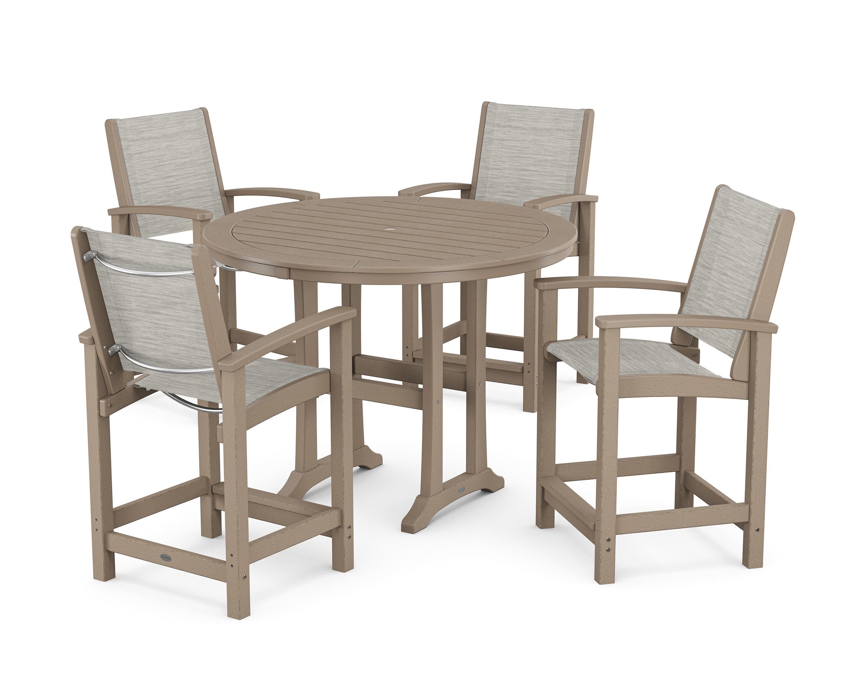 Coastal 5-Piece Counter Set in Vintage Sahara / Birch Sling