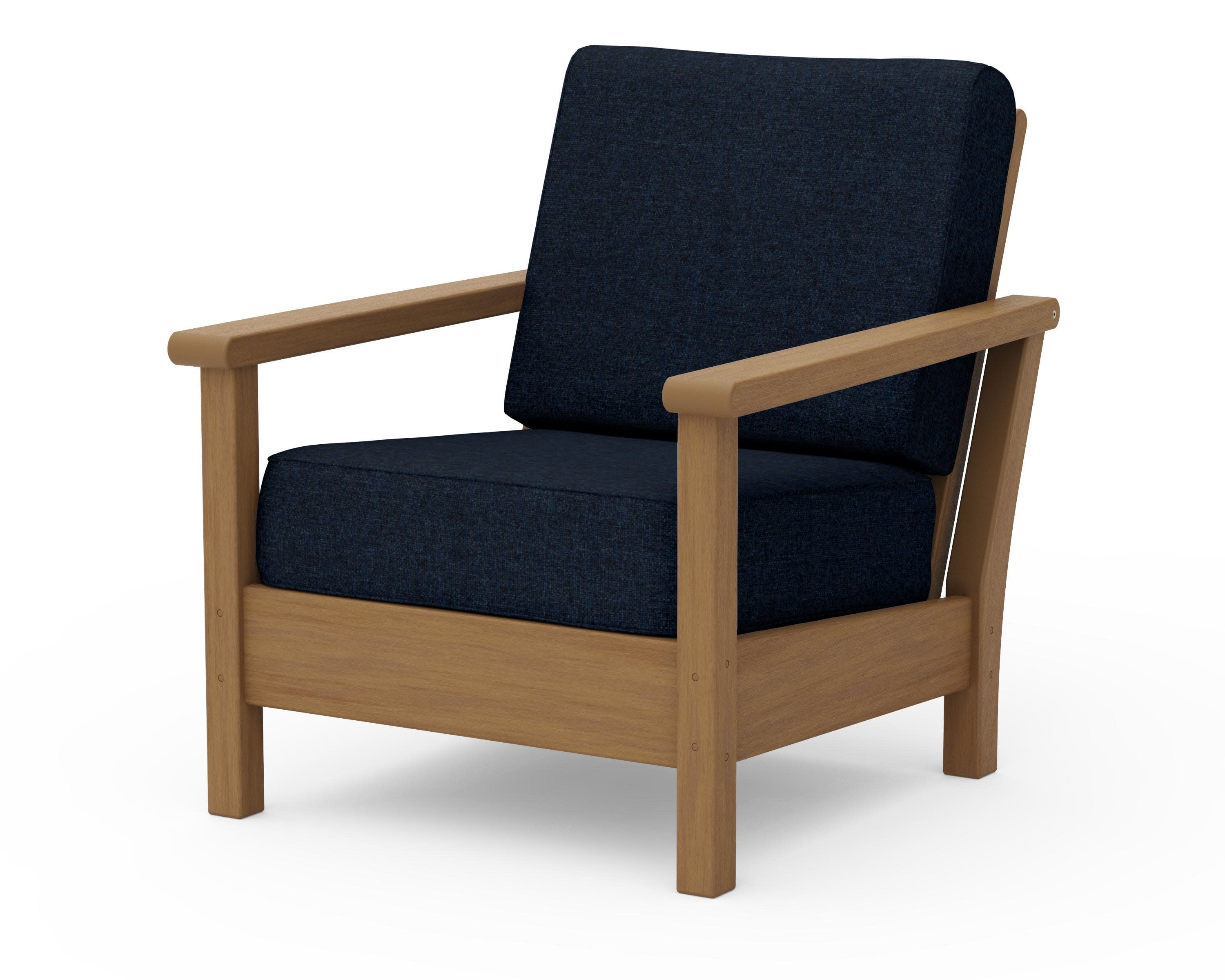 Harbour Deep Seating Chair in Natural / Marine Indigo