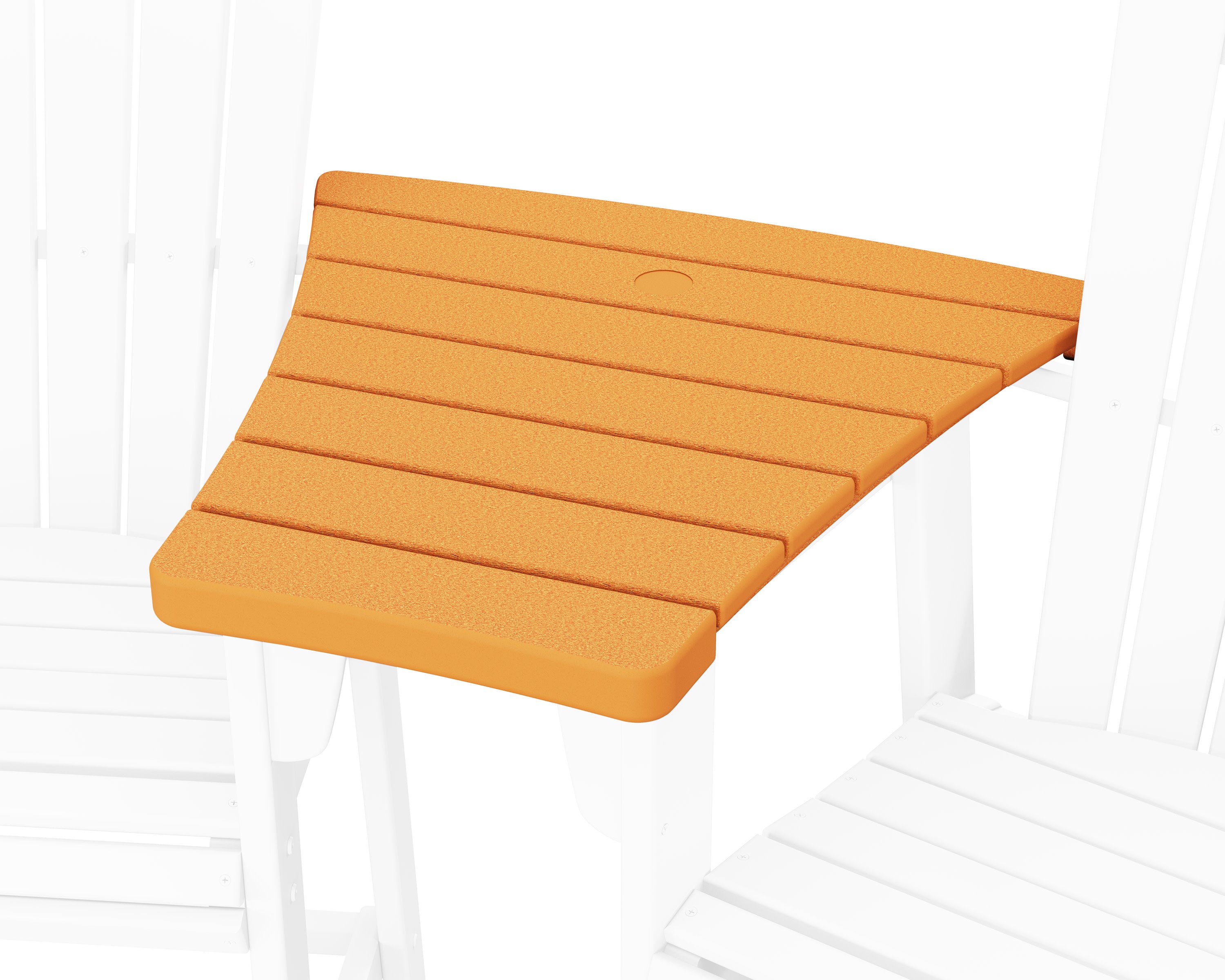 600 Series Angled Adirondack Dining Connecting Table in Tangerine