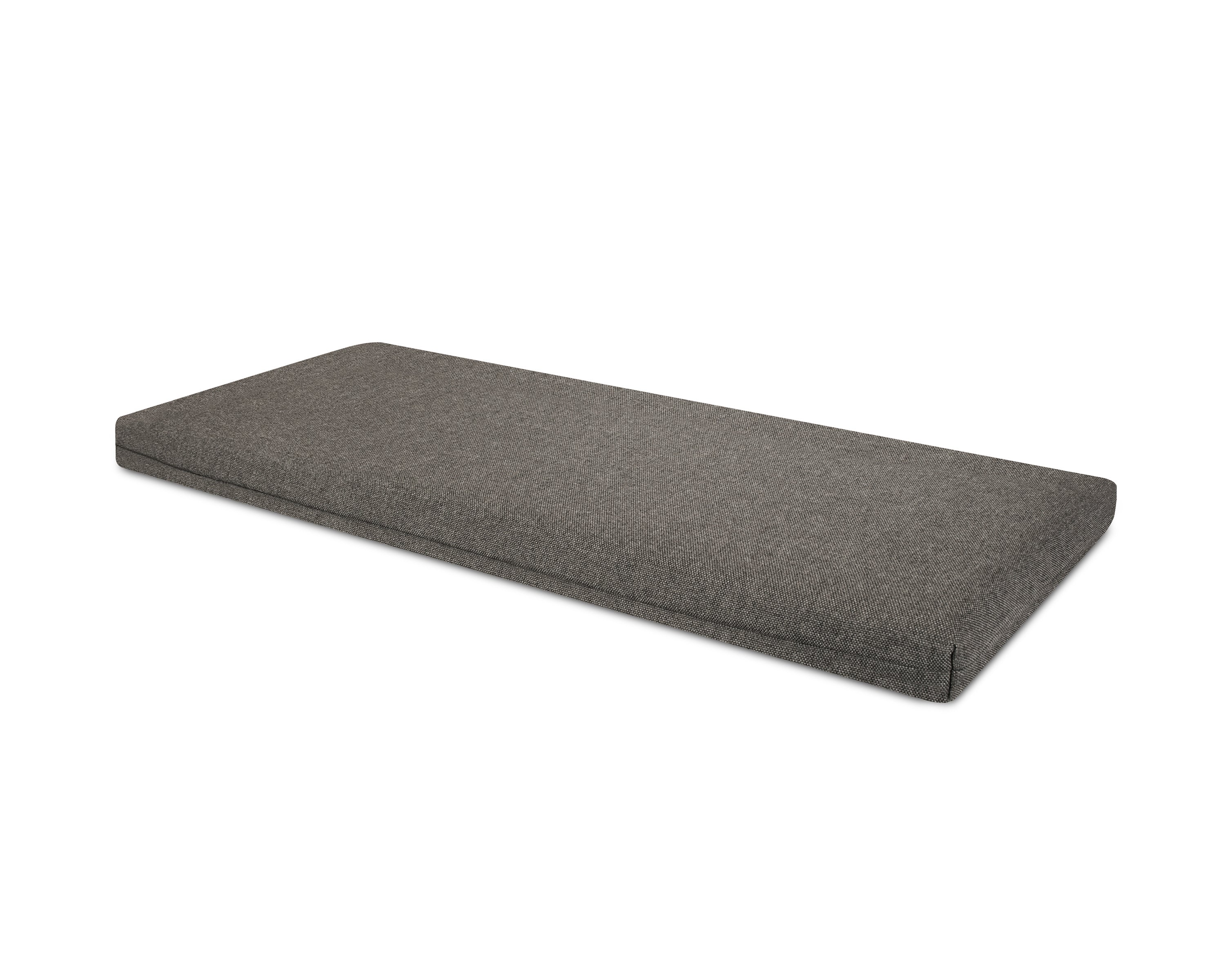 Bench Seat Cushion - 17.25"D x 44.5"W x 2.5"H in Blend Coal