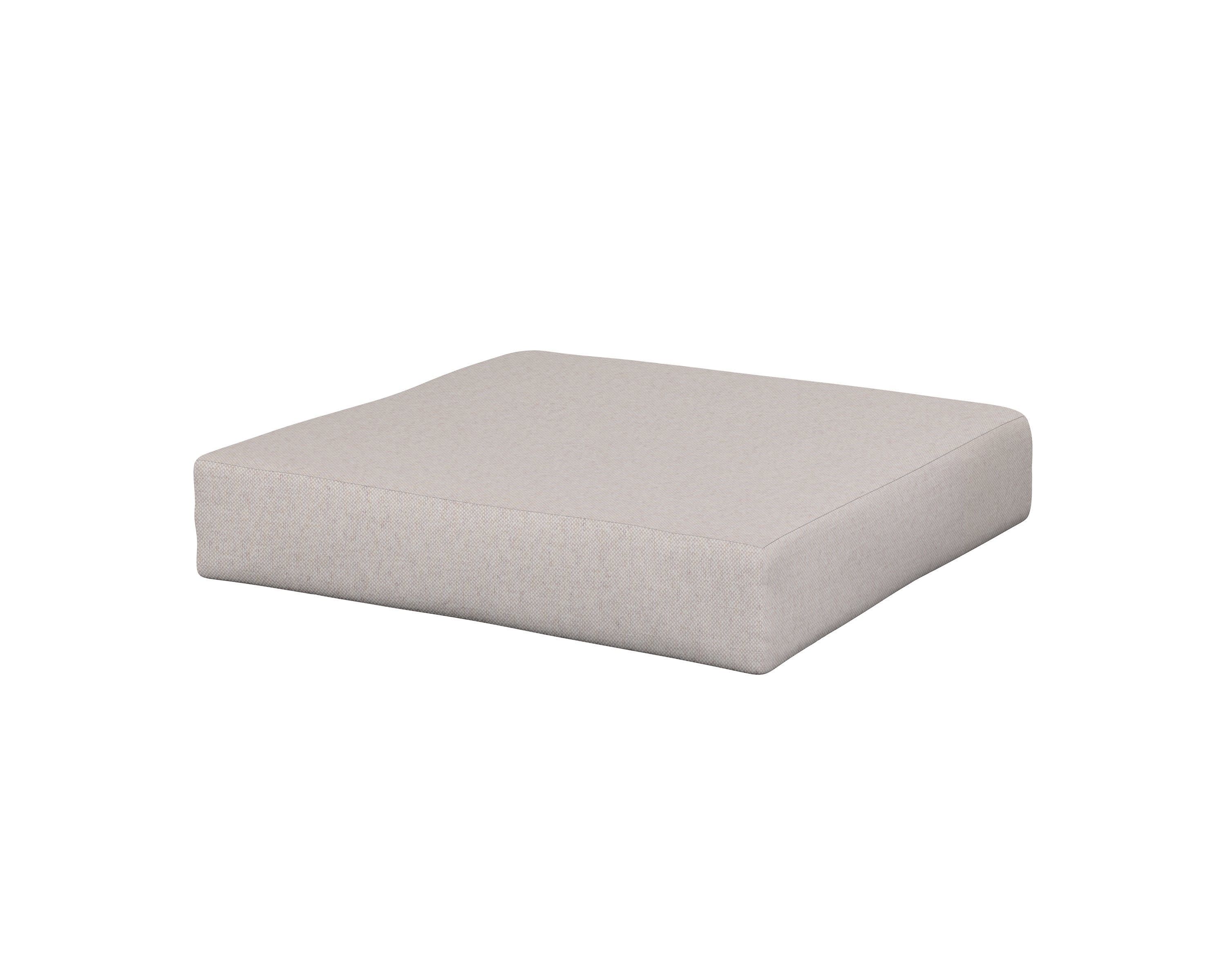 Vineyard Ottoman Cushion in Dune Burlap